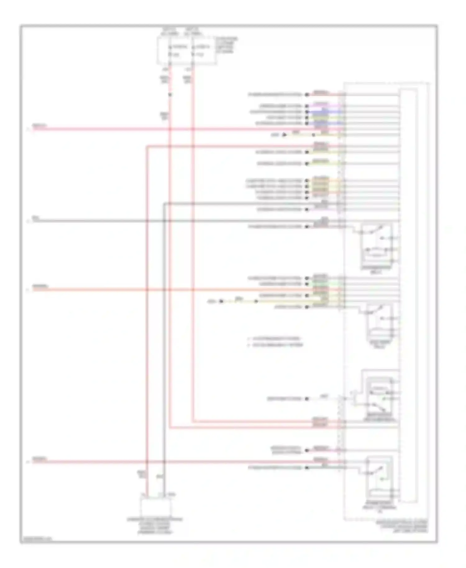 Wiring diagram power distribution system wiper/washer system for Volkswagen Tiguan I (2007-2011) (1 of 1)