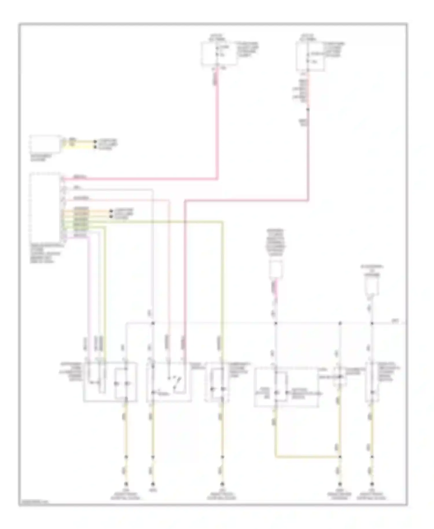 Wiring diagram push-button ind for Volkswagen Tiguan I (2007-2011) (2 of 2)