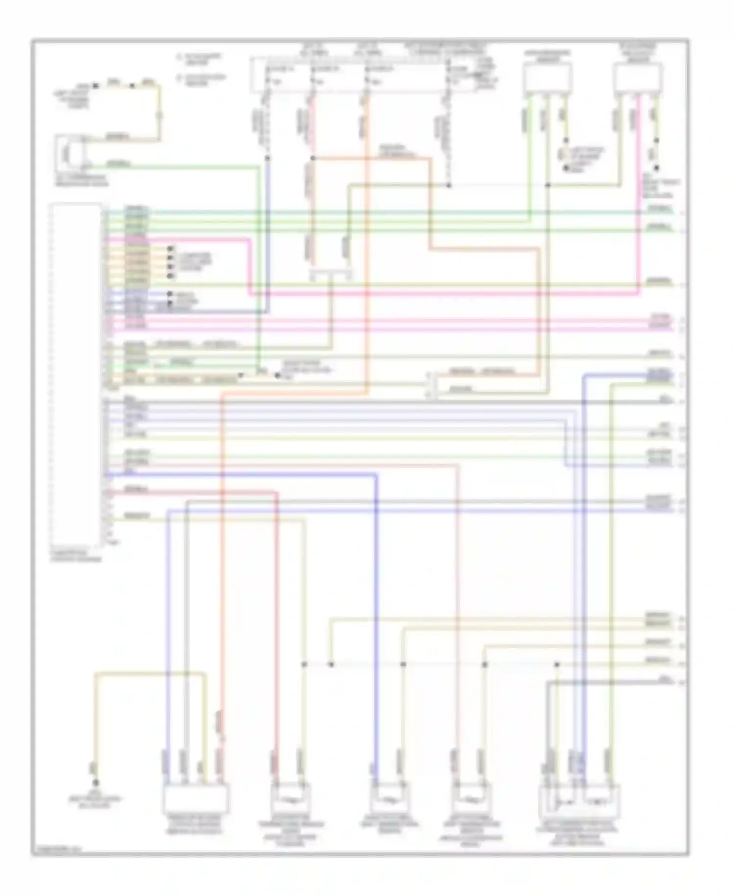 Wiring diagram right footwell vent temperature sensor for Volkswagen Tiguan I (2007-2011) (1 of 1)
