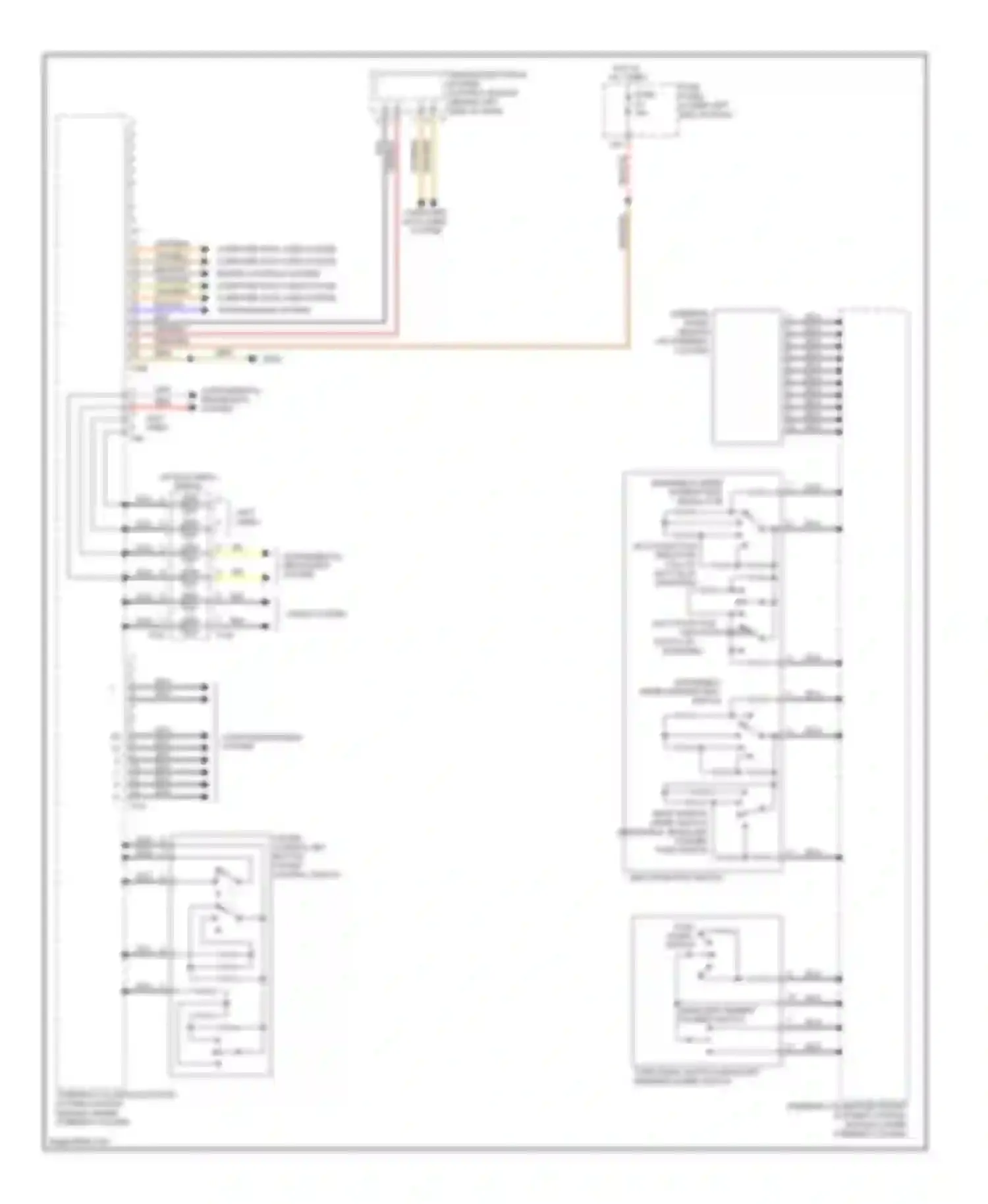 Wiring diagram steering angle sensor for Volkswagen Tiguan I (2007-2011) (2 of 2)