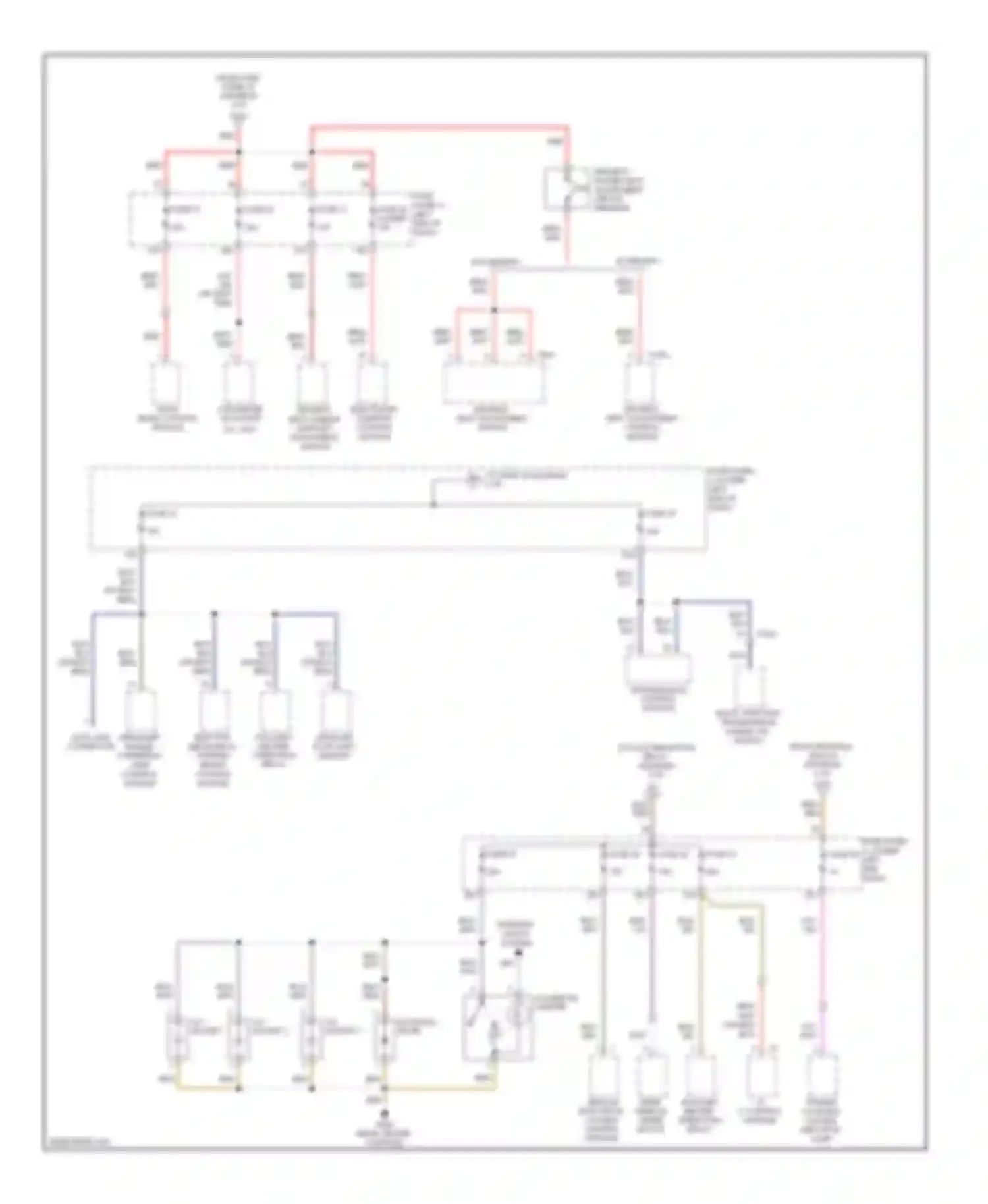 Wiring diagram trailer coupling locked indicator lamp for Volkswagen Tiguan I (2007-2011) (1 of 1)