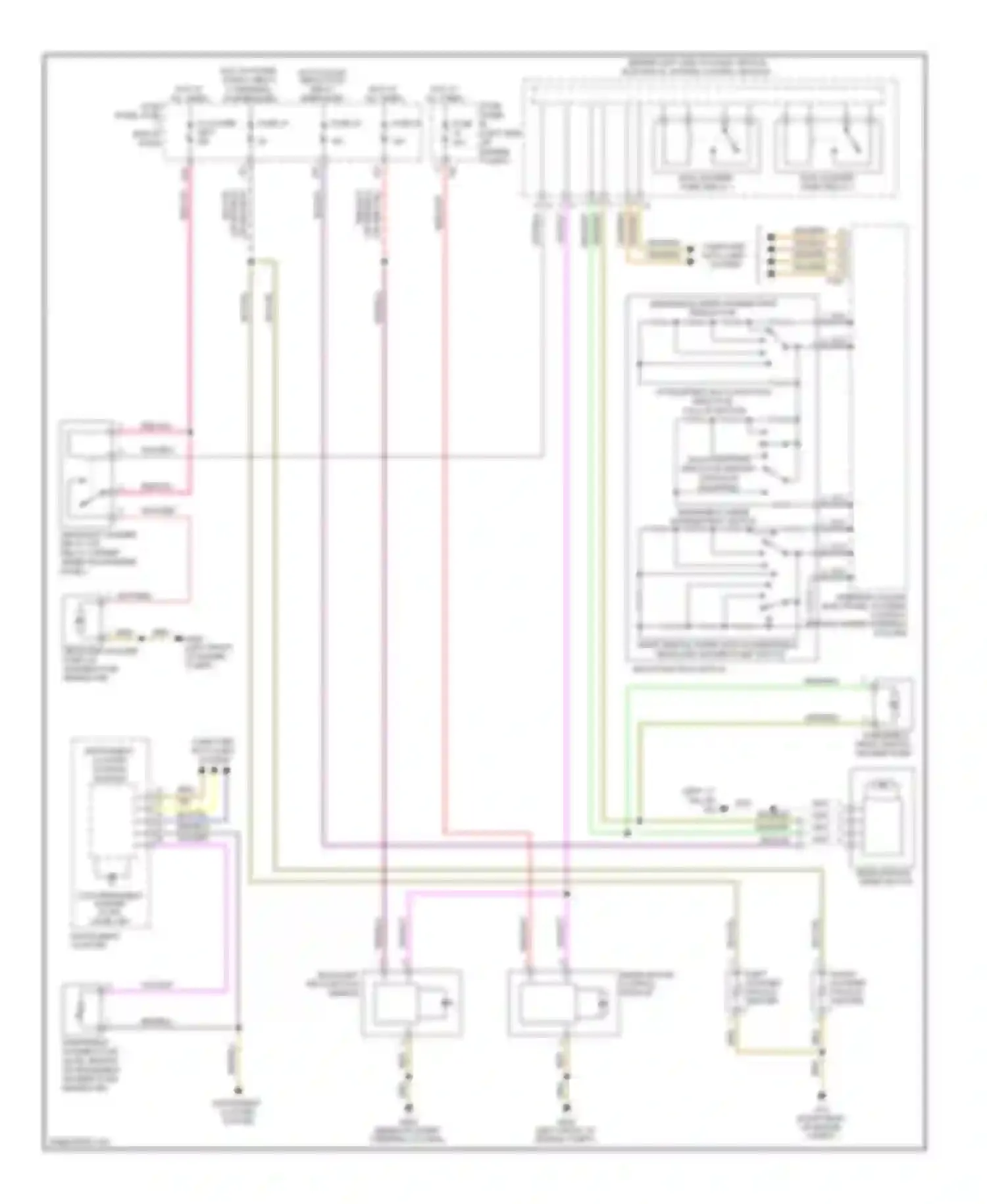 Wiring diagram windshield wiper intermittent regulator for Volkswagen Tiguan I (2007-2011) (1 of 1)