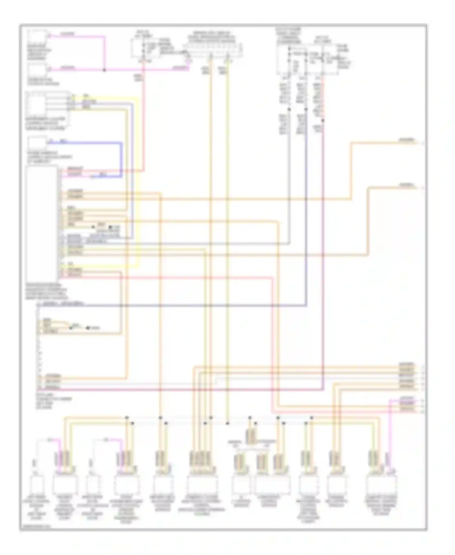 Wiring diagram wiper motor control module for Volkswagen Tiguan I (2007-2011) (1 of 4)