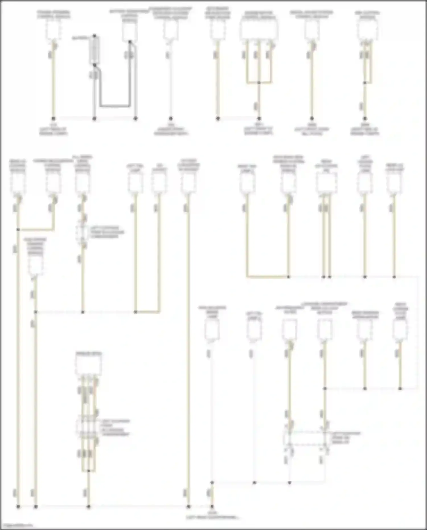 Tiguan Volkswagen II facelift (2020-2024): Ground distribution circuit (1 of 5)