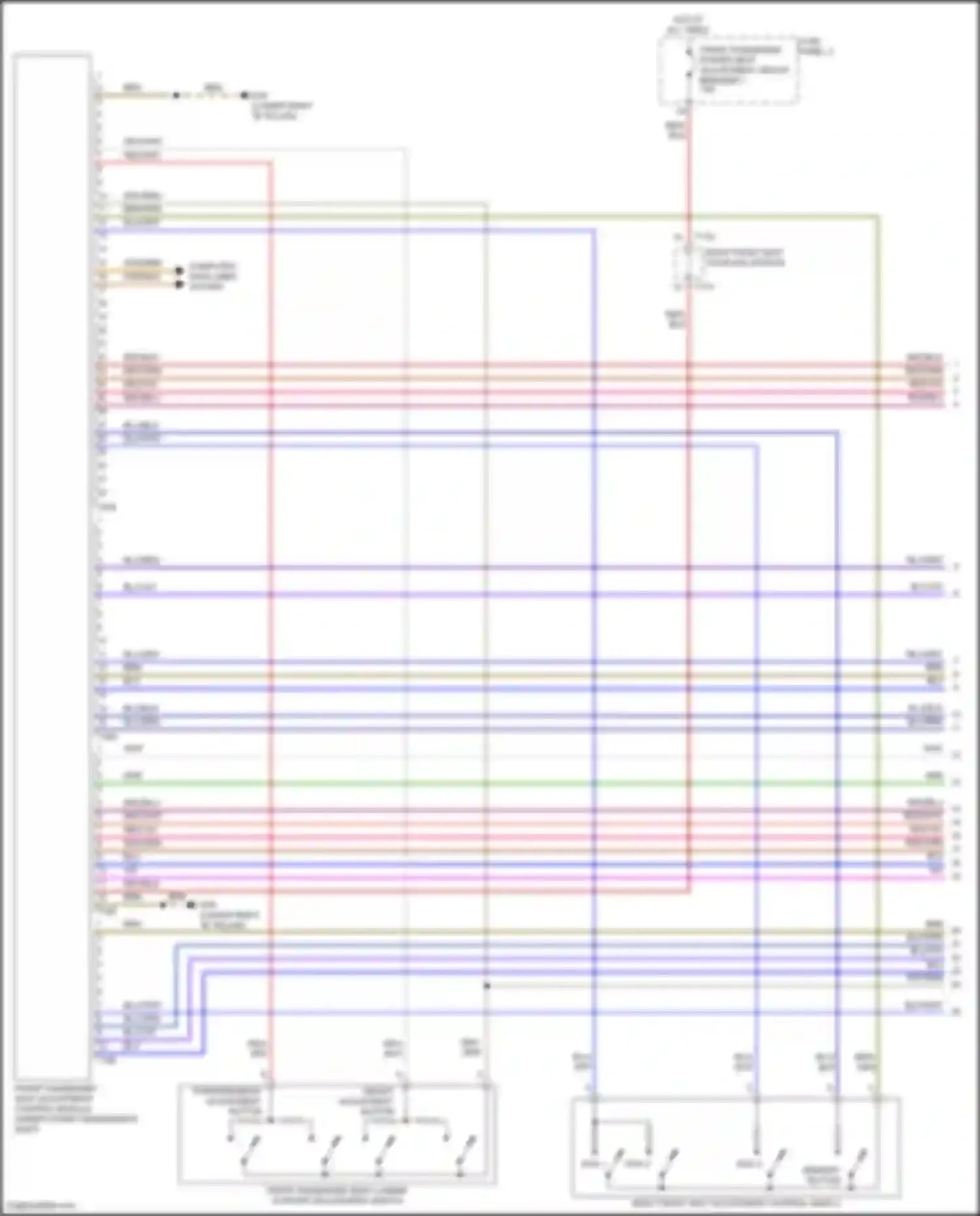 Tiguan Volkswagen II facelift (2020-2024): Passenger"s memory seat circuit (1 of 2)