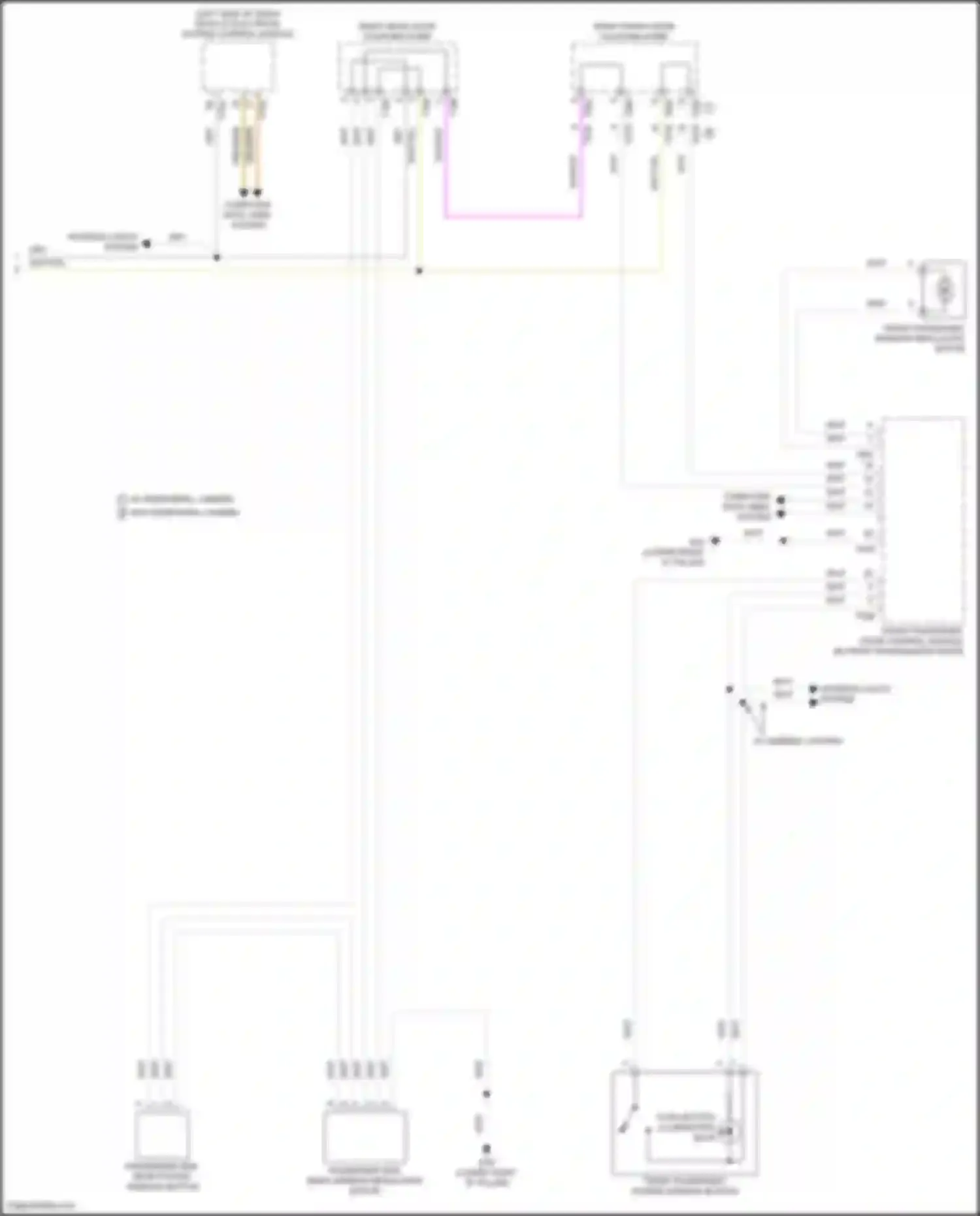 Tiguan Volkswagen II facelift (2020-2024): Power windows circuit (2 of 2)
