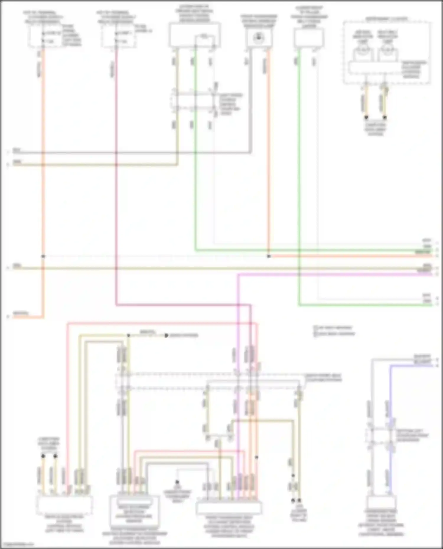 Tiguan Volkswagen II facelift (2020-2024): Supplemental restraints circuit (2 of 3)