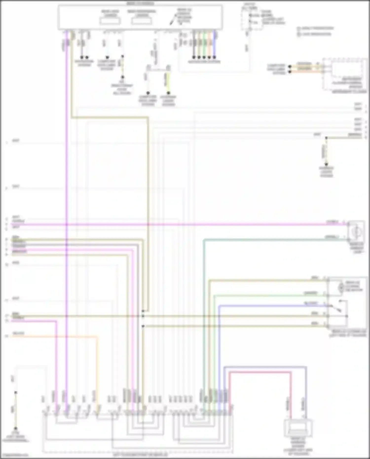 Tiguan Volkswagen II facelift (2020-2024): Trunk & fuel door release circuit (2 of 3)