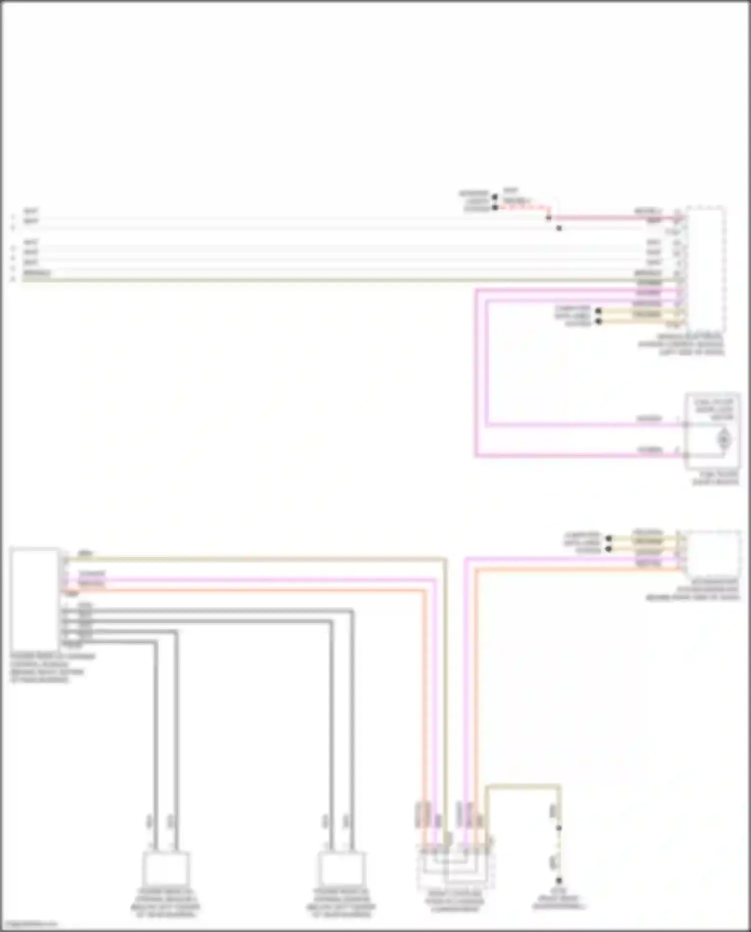 Tiguan Volkswagen II facelift (2020-2024): Trunk & fuel door release circuit (3 of 3)