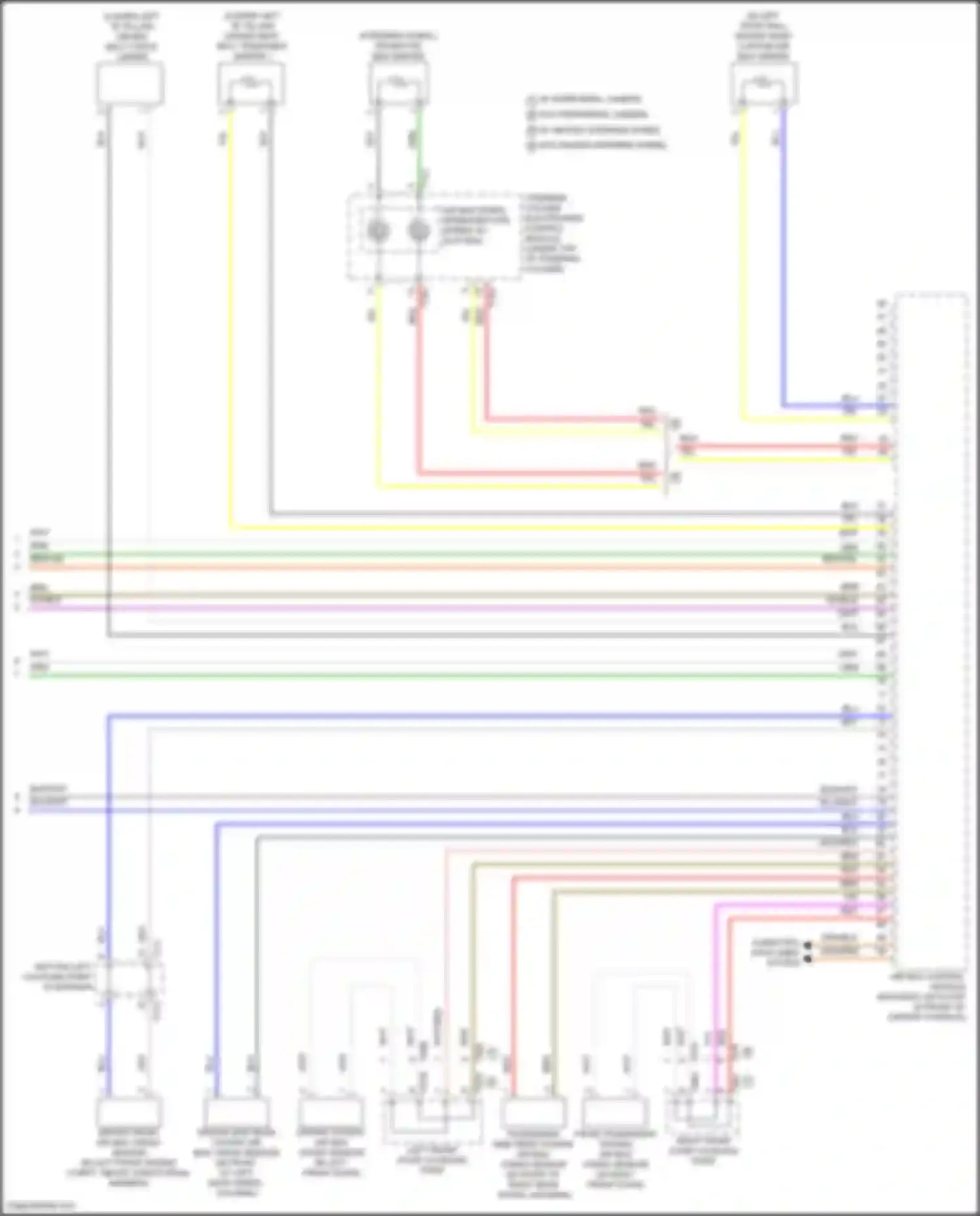 Wiring diagram driver side rear thorax air bag crash sensor for Volkswagen Tiguan II facelift (2020-2024) (1 of 1)