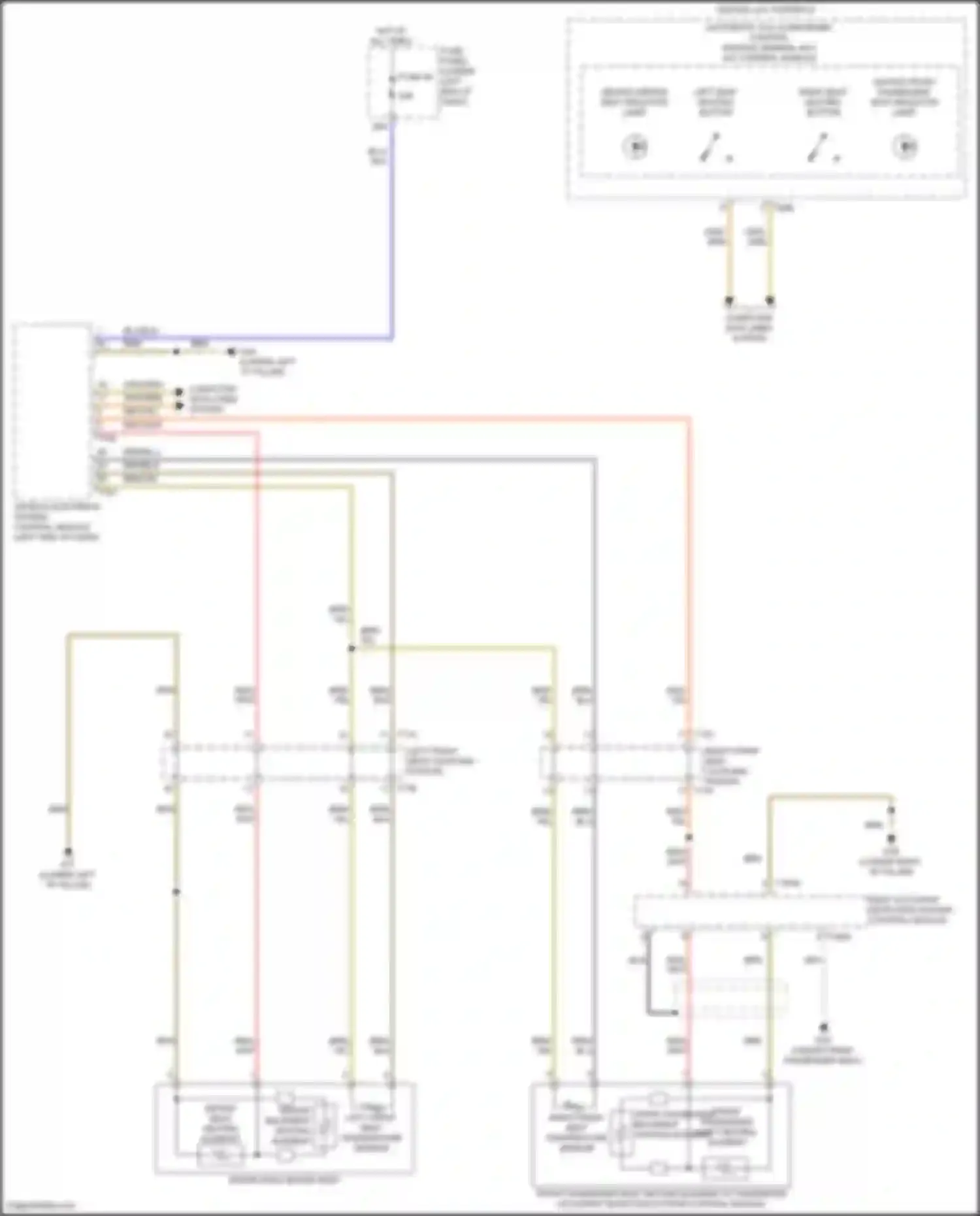 Wiring diagram front passenger backrest heating element for Volkswagen Tiguan II facelift (2020-2024) (1 of 1)