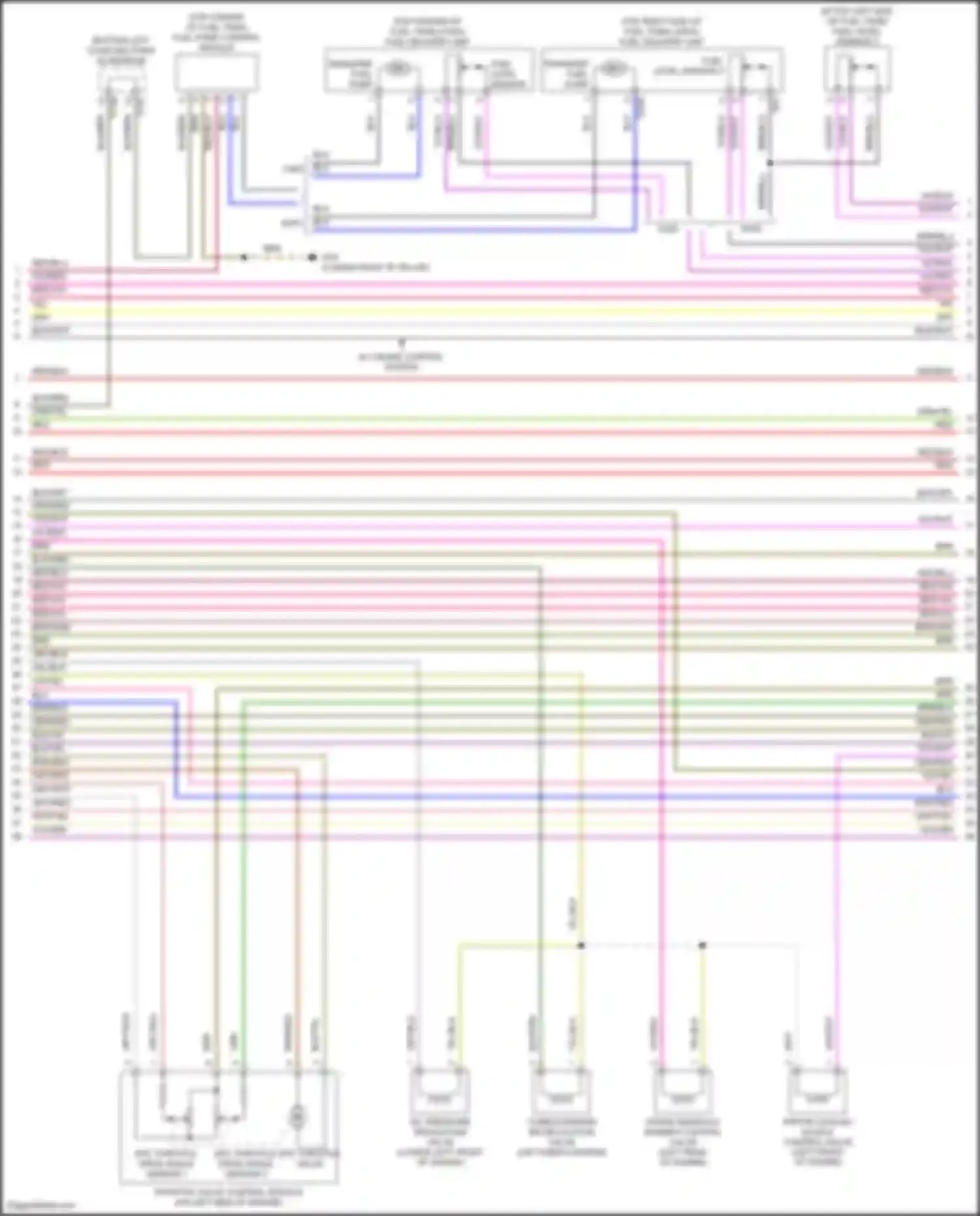 Wiring diagram fuel level sensor for Volkswagen Tiguan II facelift (2020-2024) (2 of 2)