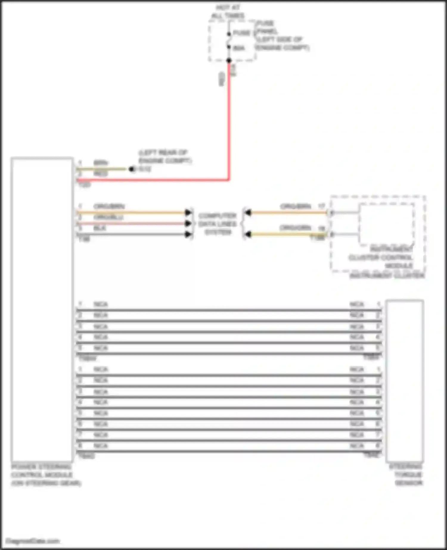 Wiring diagram instrument cluster control module for Volkswagen Tiguan II facelift (2020-2024) (3 of 17)