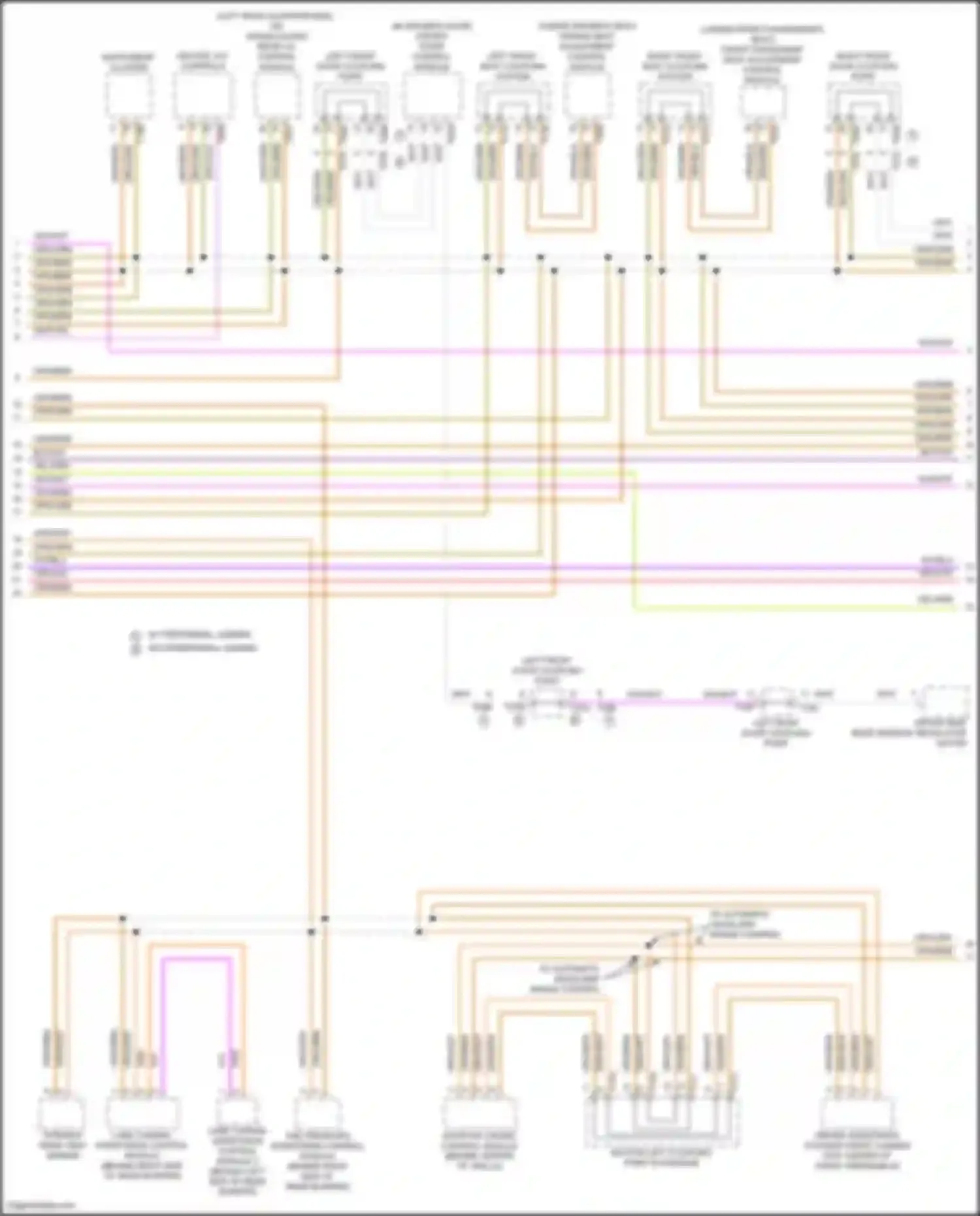 Wiring diagram lane change assistance control module 2 for Volkswagen Tiguan II facelift (2020-2024) (1 of 4)
