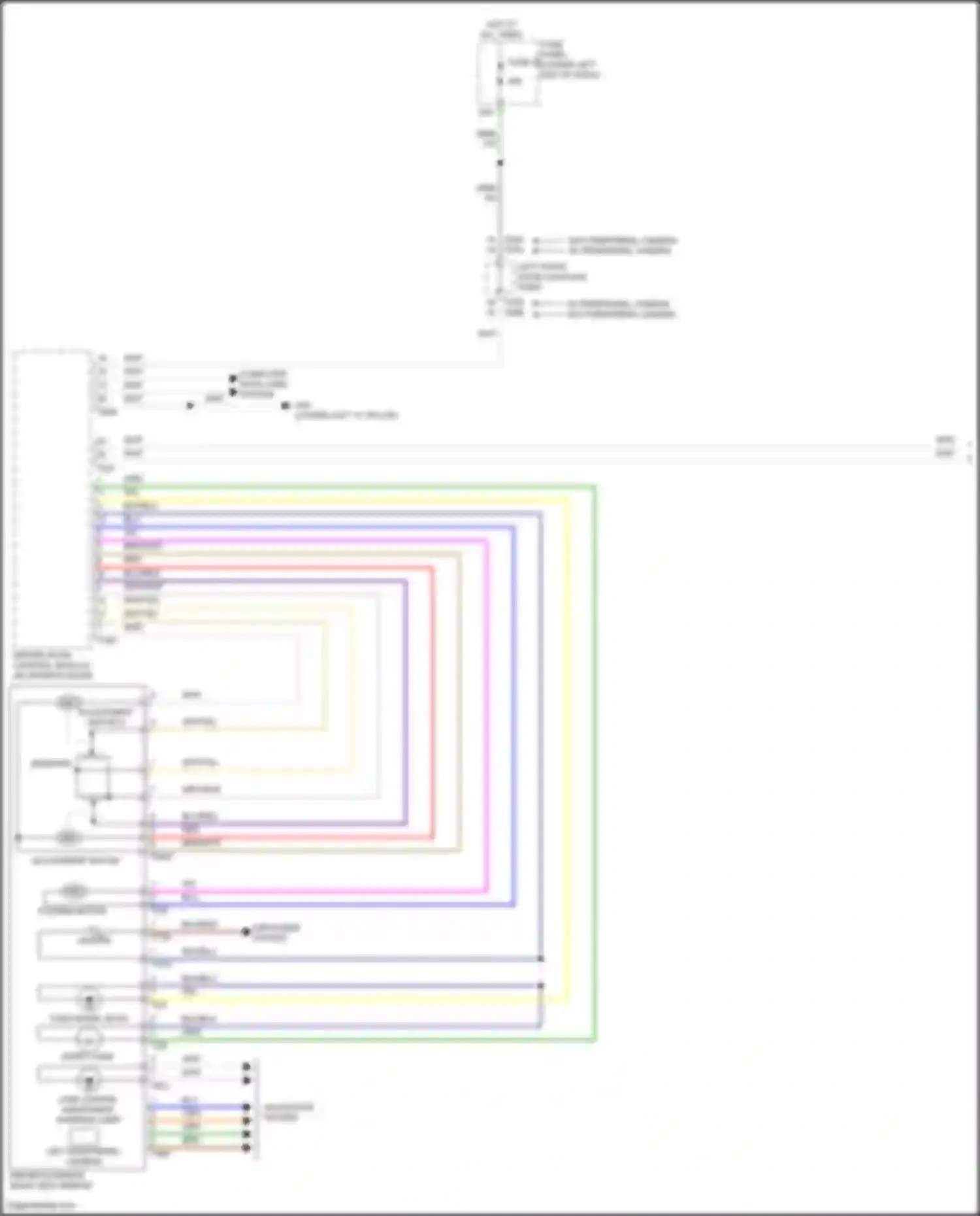 Wiring diagram lane change assistance warning lamp for Volkswagen Tiguan II facelift (2020-2024) (2 of 4)