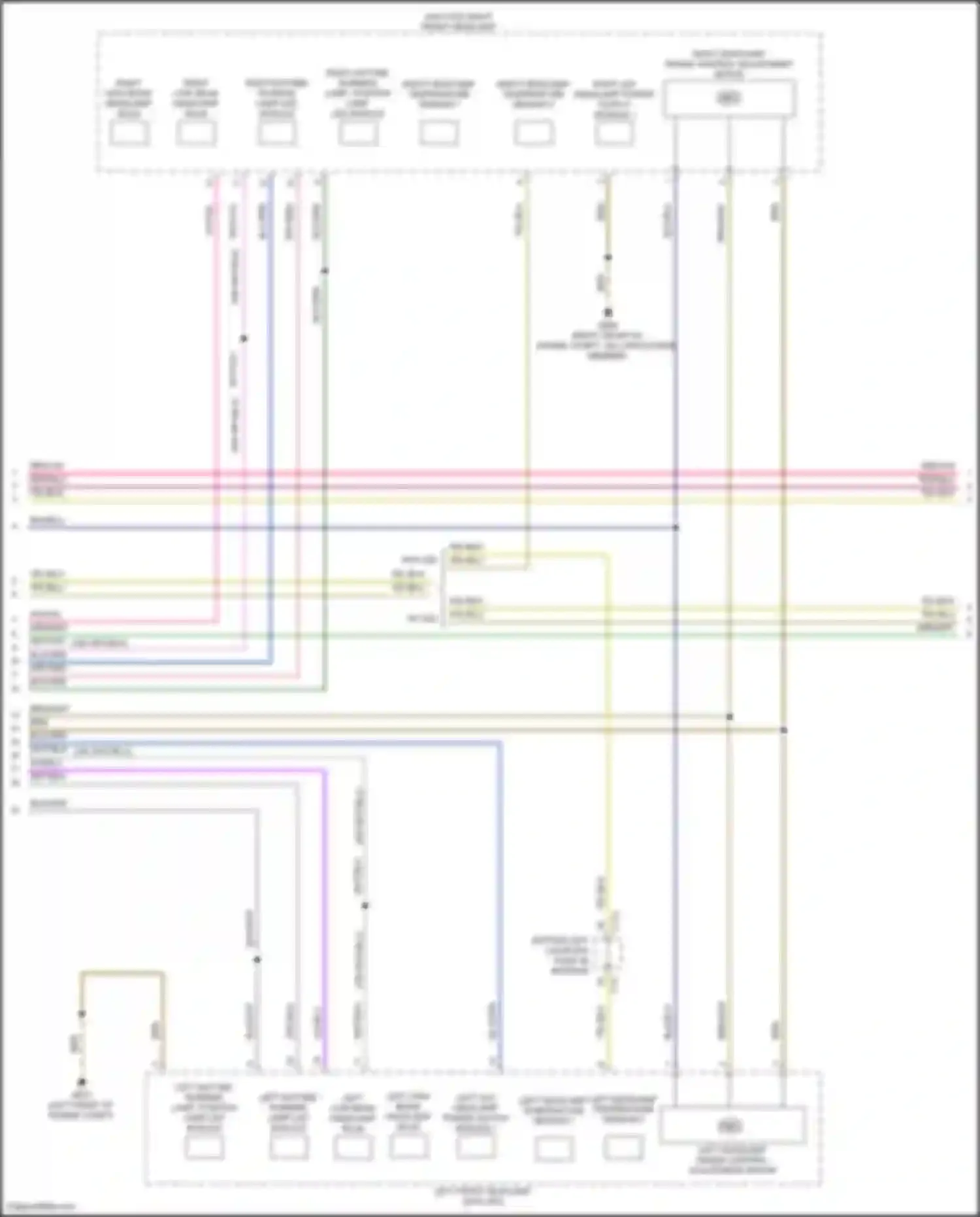 Wiring diagram left daytime running lamp led module for Volkswagen Tiguan II facelift (2020-2024) (1 of 1)