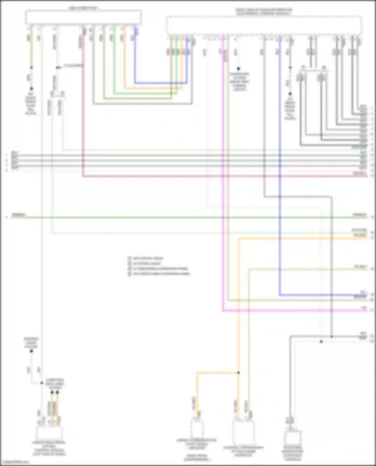 Wiring diagram mobile communication 2-way signal amplifier for Volkswagen Tiguan II facelift (2020-2024) (4 of 8)