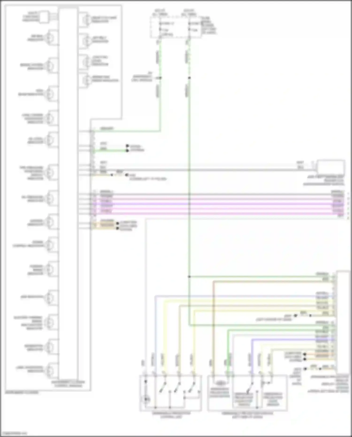 Wiring diagram oil level indicator for Volkswagen Tiguan II facelift (2020-2024) (1 of 2)