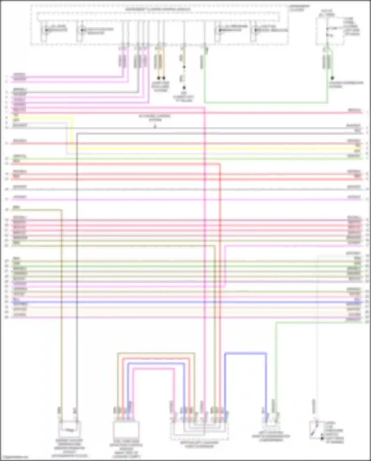Wiring diagram oil level indicator for Volkswagen Tiguan II facelift (2020-2024) (2 of 2)