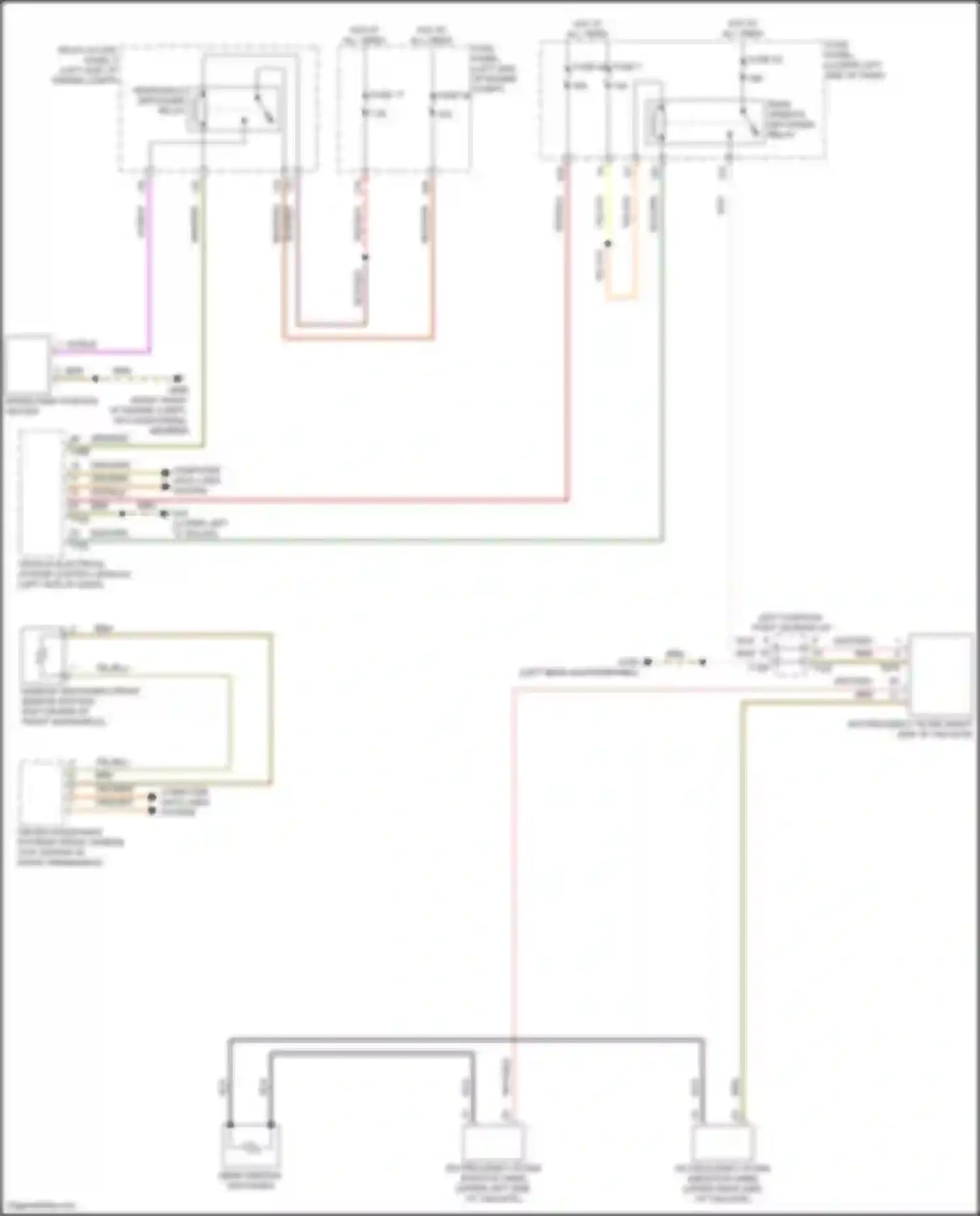Wiring diagram rear window defogger relay for Volkswagen Tiguan II facelift (2020-2024) (3 of 3)