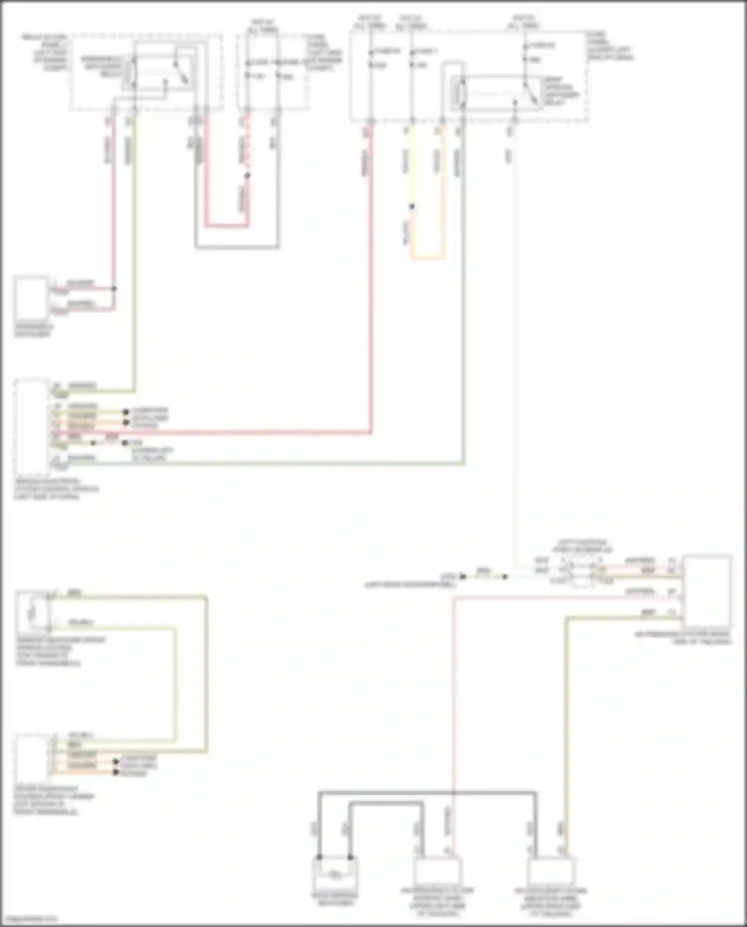 Wiring diagram rear window defogger for Volkswagen Tiguan II facelift (2020-2024) (1 of 2)