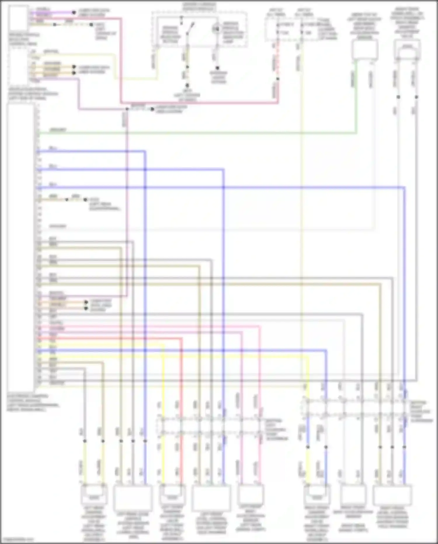 Wiring diagram right front level control system sensor for Volkswagen Tiguan II facelift (2020-2024) (1 of 1)