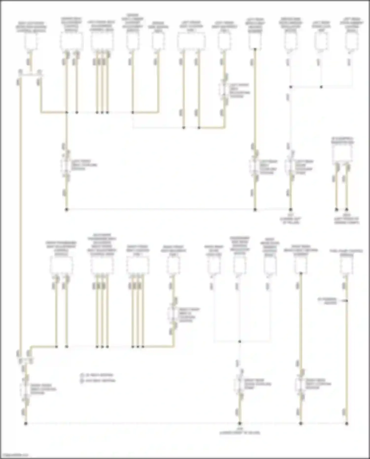 Wiring diagram right front seat in coupling station for Volkswagen Tiguan II facelift (2020-2024) (1 of 1)