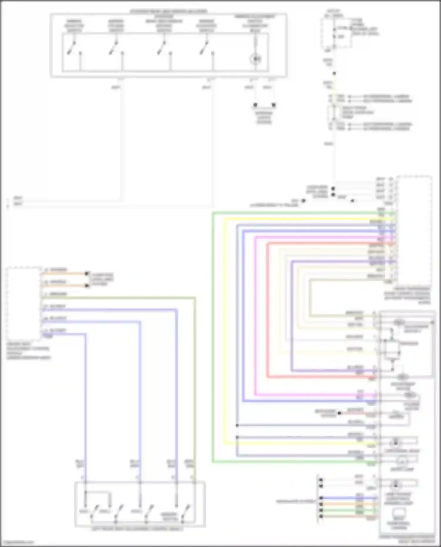 Wiring diagram right peripheral camera for Volkswagen Tiguan II facelift (2020-2024) (1 of 3)
