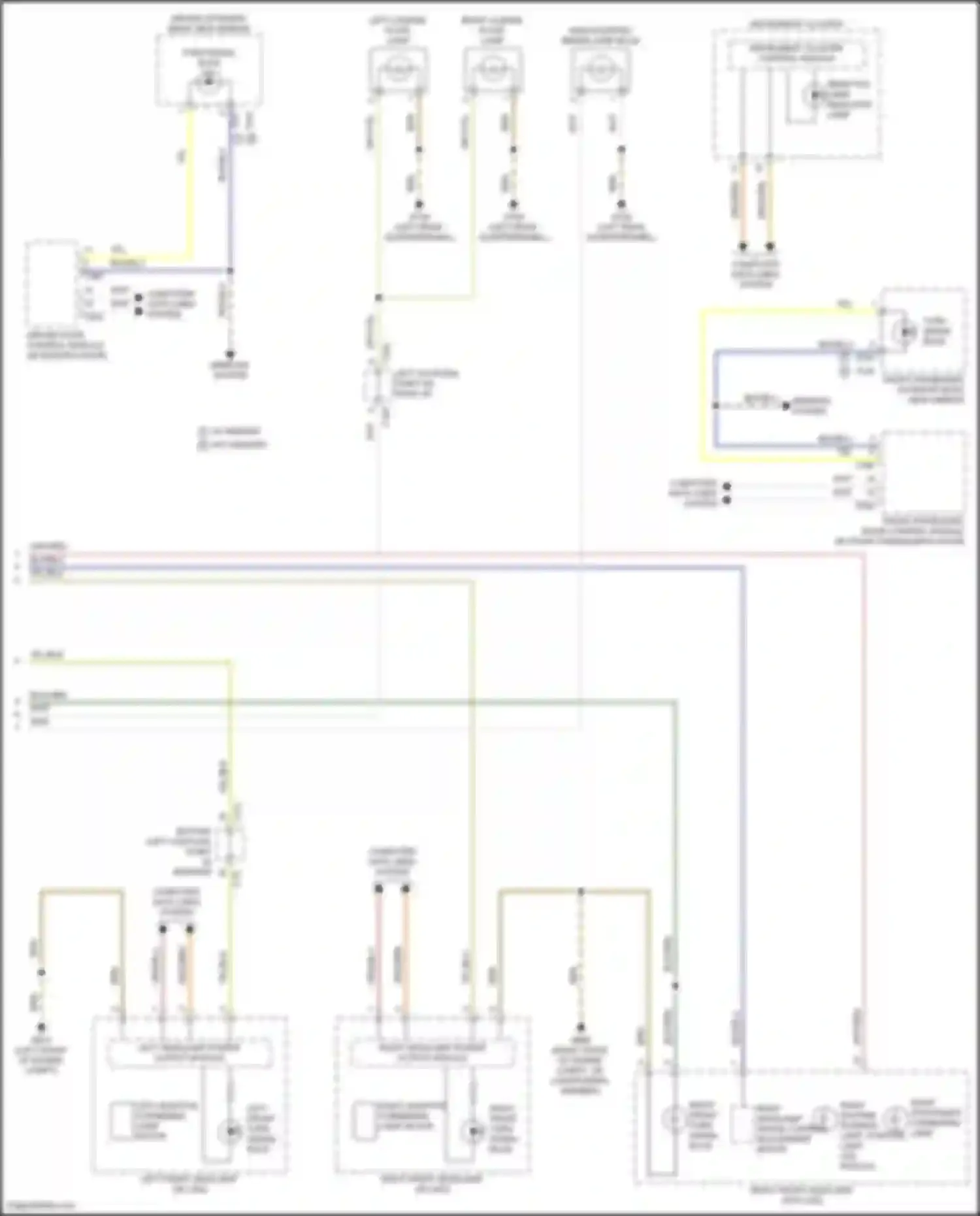 Wiring diagram right stationary cornering lamp for Volkswagen Tiguan II facelift (2020-2024) (1 of 1)