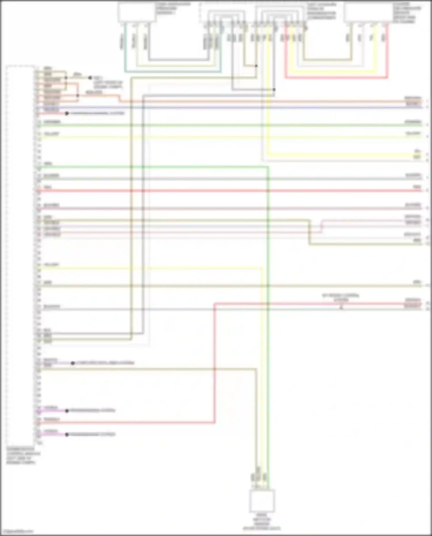 Wiring diagram transmissions system for Volkswagen Tiguan II facelift (2020-2024) (2 of 2)