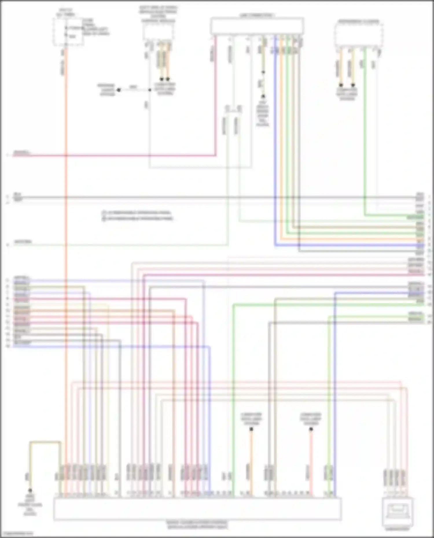 Wiring diagram usb connection 1 for Volkswagen Tiguan II facelift (2020-2024) (3 of 9)