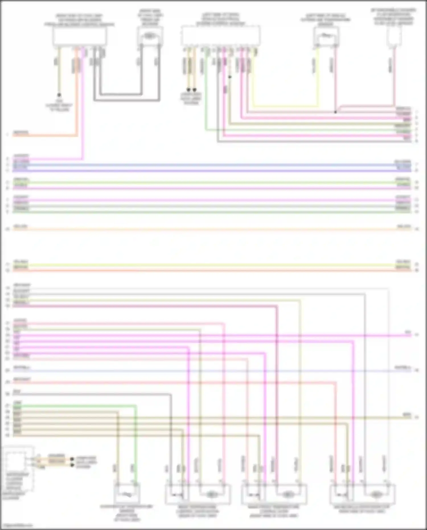 Wiring diagram vehicle electrical system control module for Volkswagen Tiguan II facelift (2020-2024) (1 of 41)