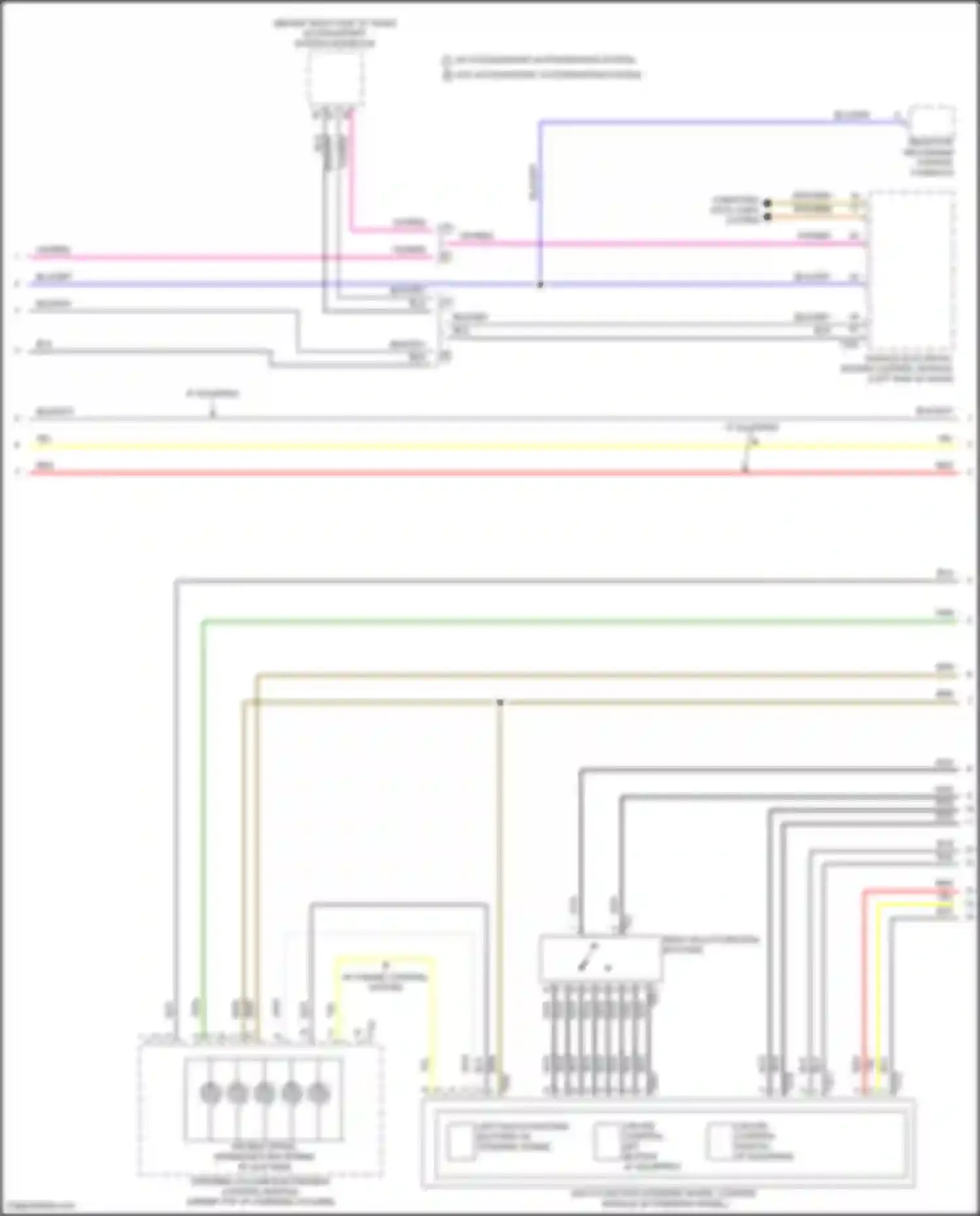 Wiring diagram w/ cruise control system for Volkswagen Tiguan II facelift (2020-2024) (1 of 11)