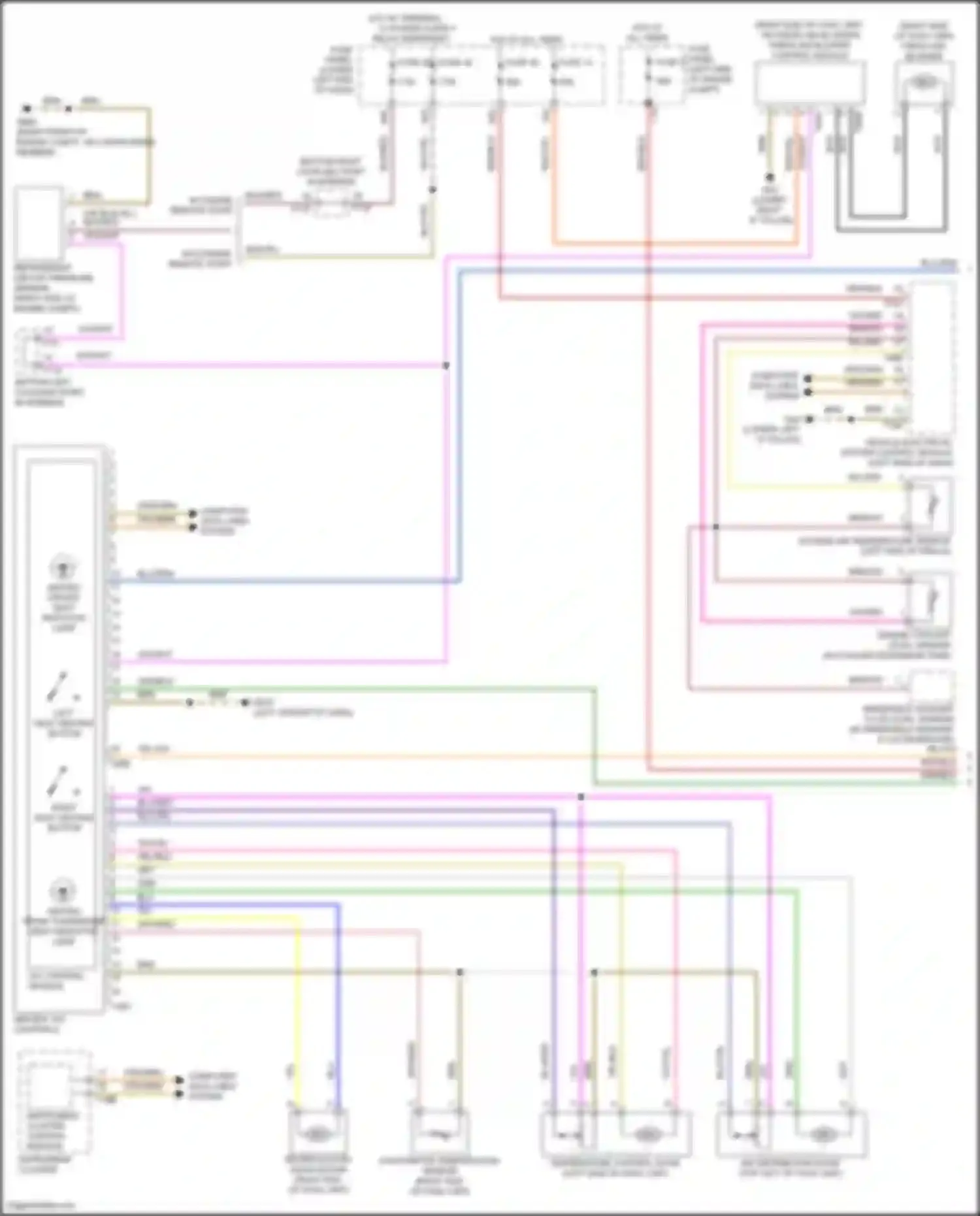 Wiring diagram w/ engine remote start for Volkswagen Tiguan II facelift (2020-2024) (4 of 6)