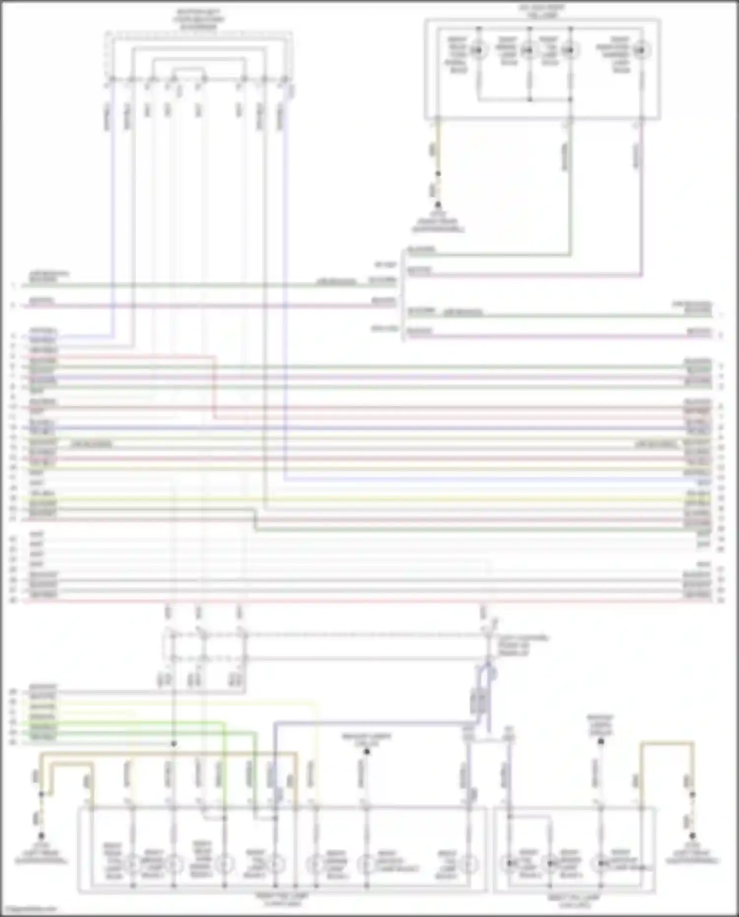 Wiring diagram w/ led for Volkswagen Tiguan II facelift (2020-2024) (3 of 5)
