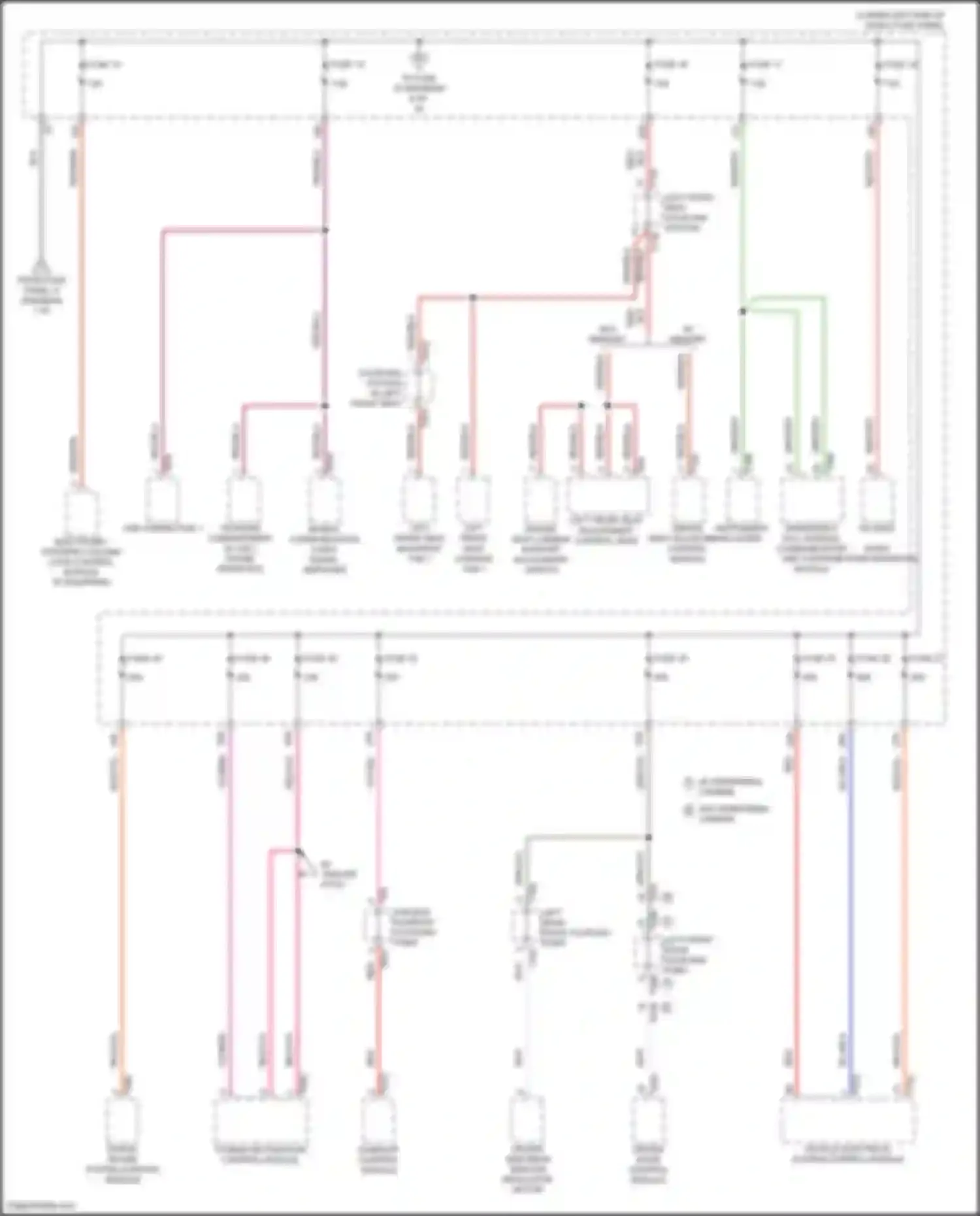 Wiring diagram w/o memory for Volkswagen Tiguan II facelift (2020-2024) (2 of 2)