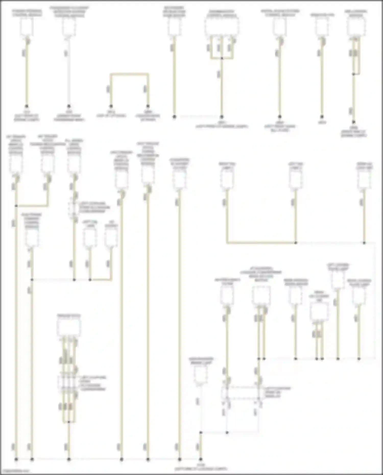 Tiguan Volkswagen II (2016-2020): Ground distribution circuit (1 of 6)