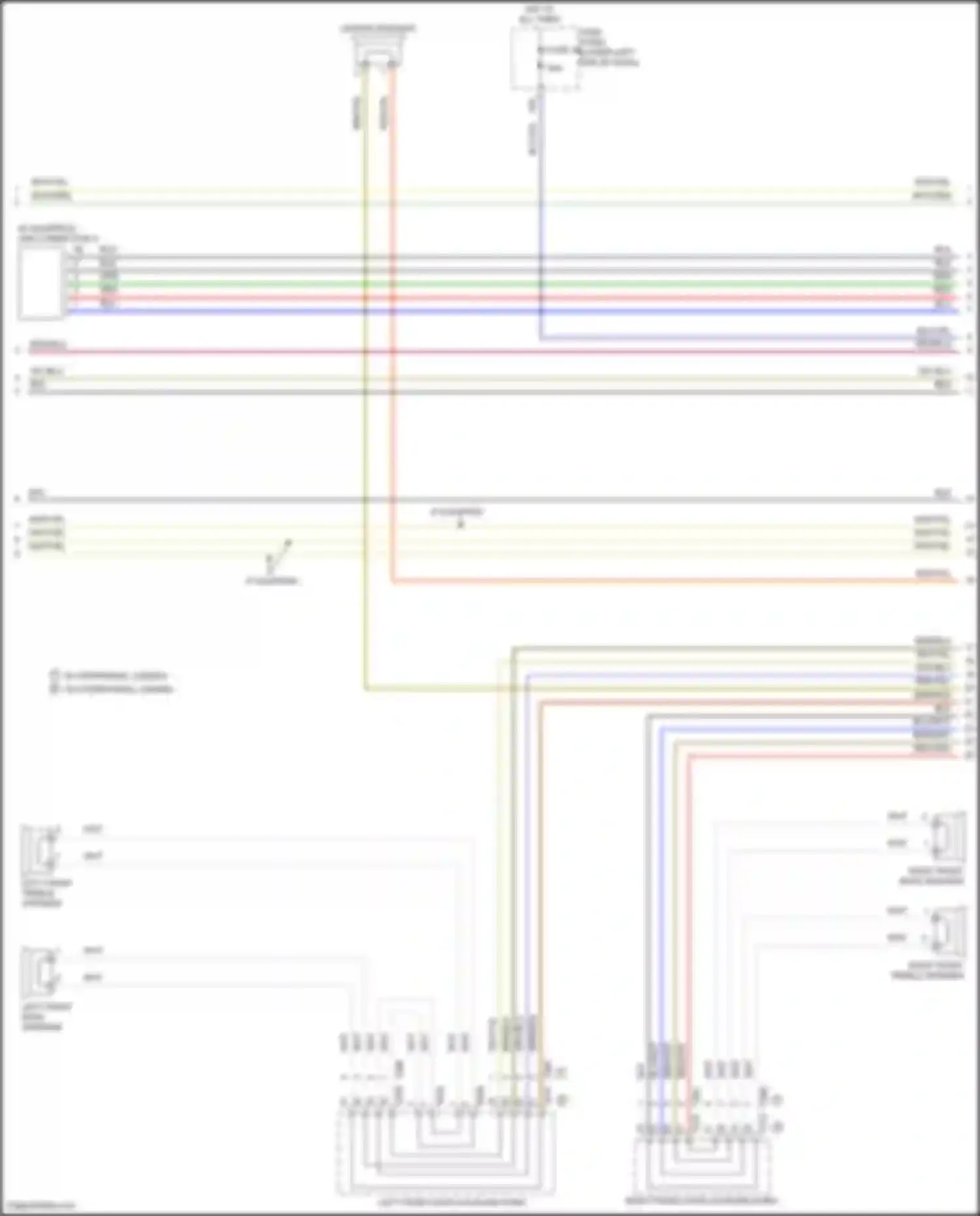 Tiguan Volkswagen II (2016-2020): Navigation circuit, w/ amplifier & central speaker (3 of 5)