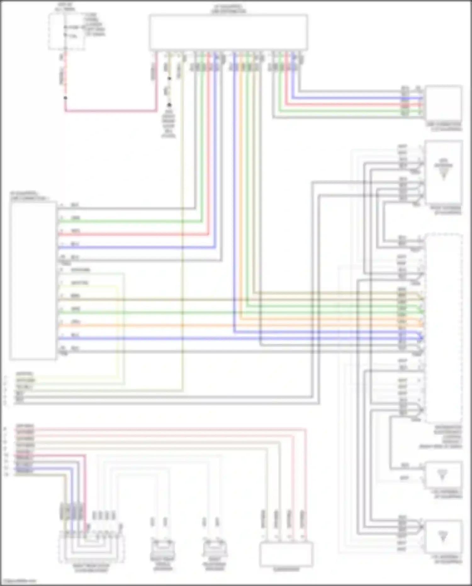Tiguan Volkswagen II (2016-2020): Radio circuit, w/ amplifier w/o central speaker (4 of 4)
