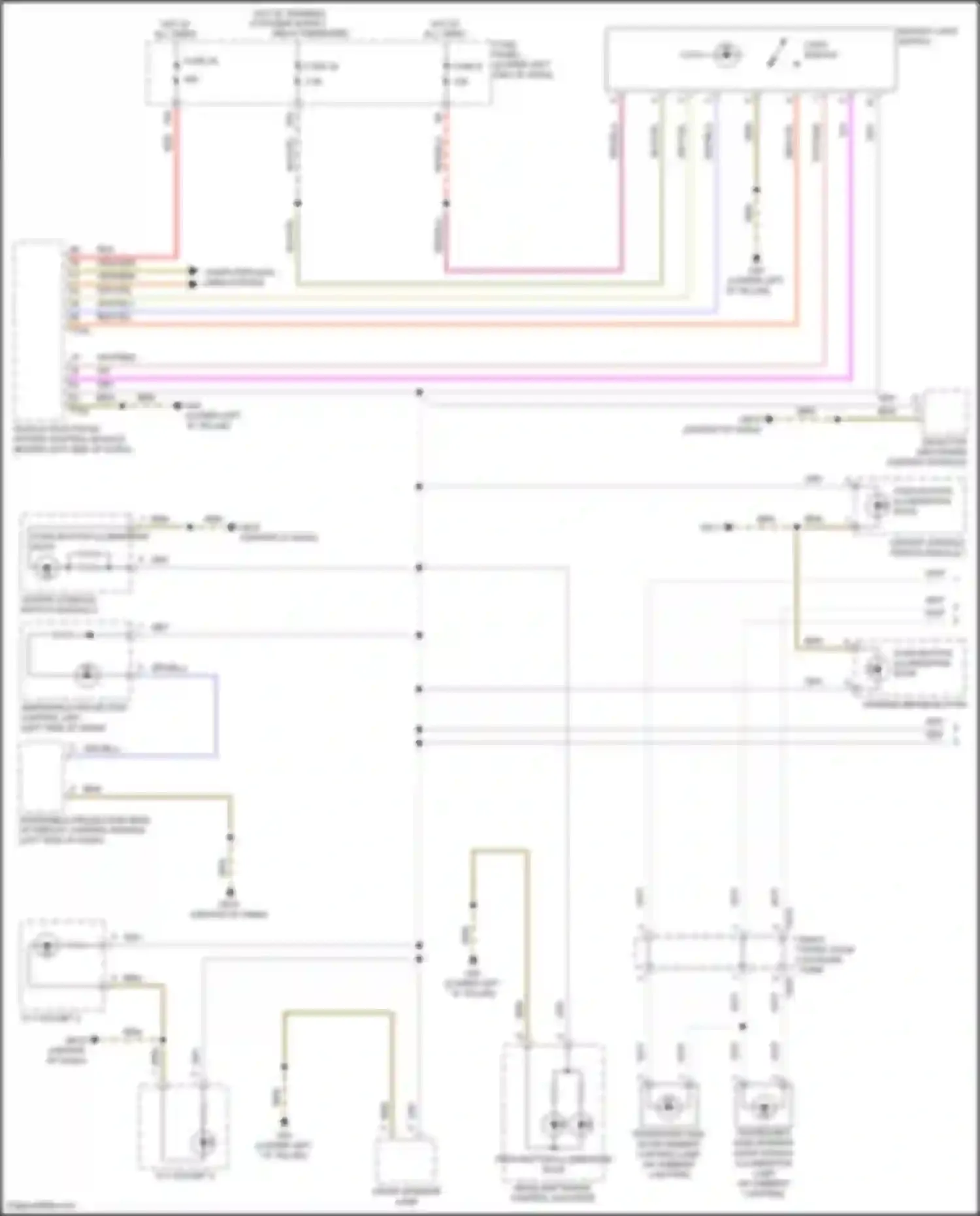 Wiring diagram 12 v socket 2 for Volkswagen Tiguan II (2016-2020) (2 of 2)