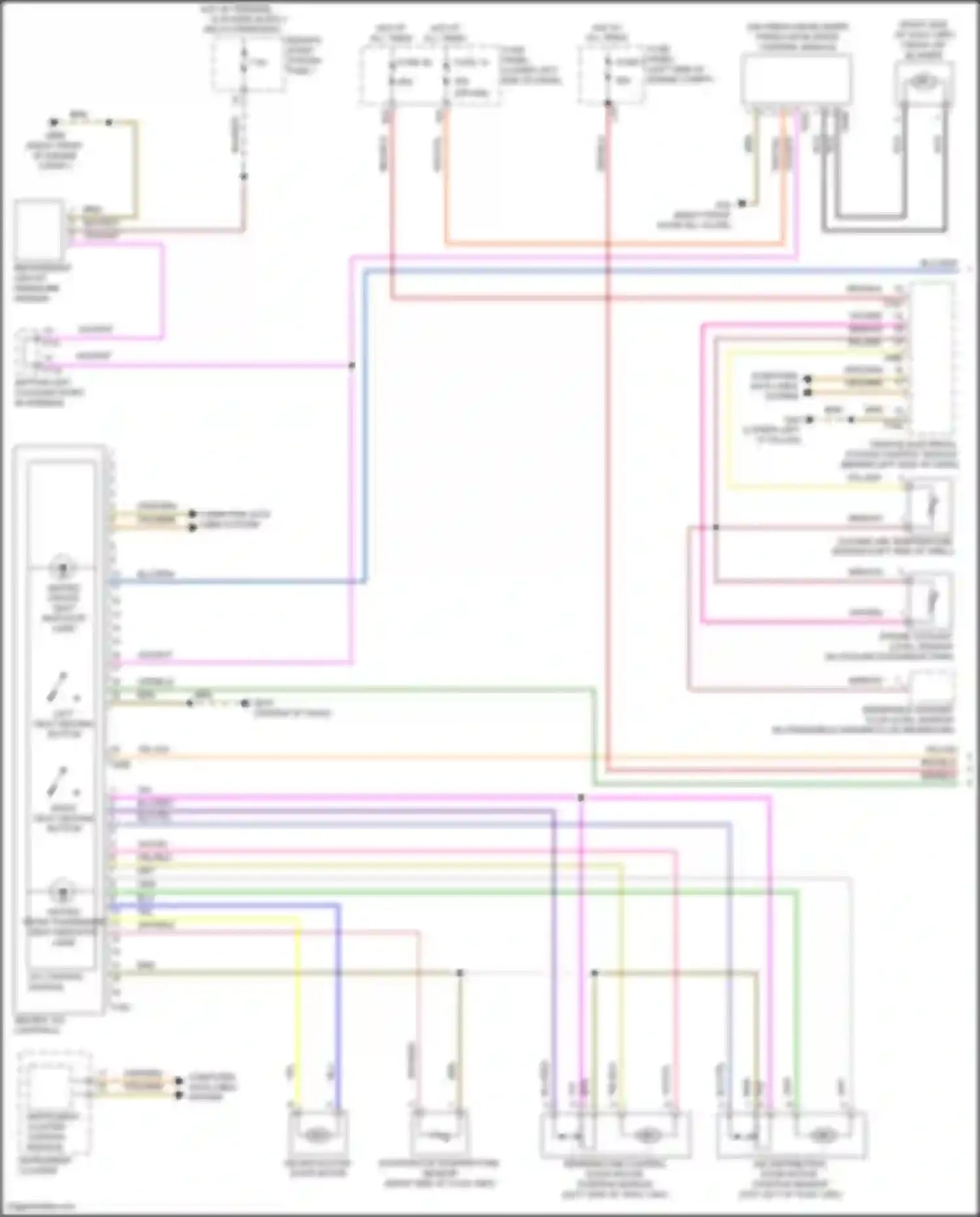 Wiring diagram a/c control module for Volkswagen Tiguan II (2016-2020) (1 of 1)