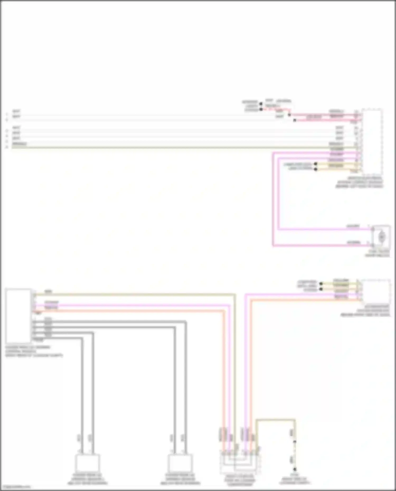 Wiring diagram access/start system interface for Volkswagen Tiguan II (2016-2020) (4 of 5)