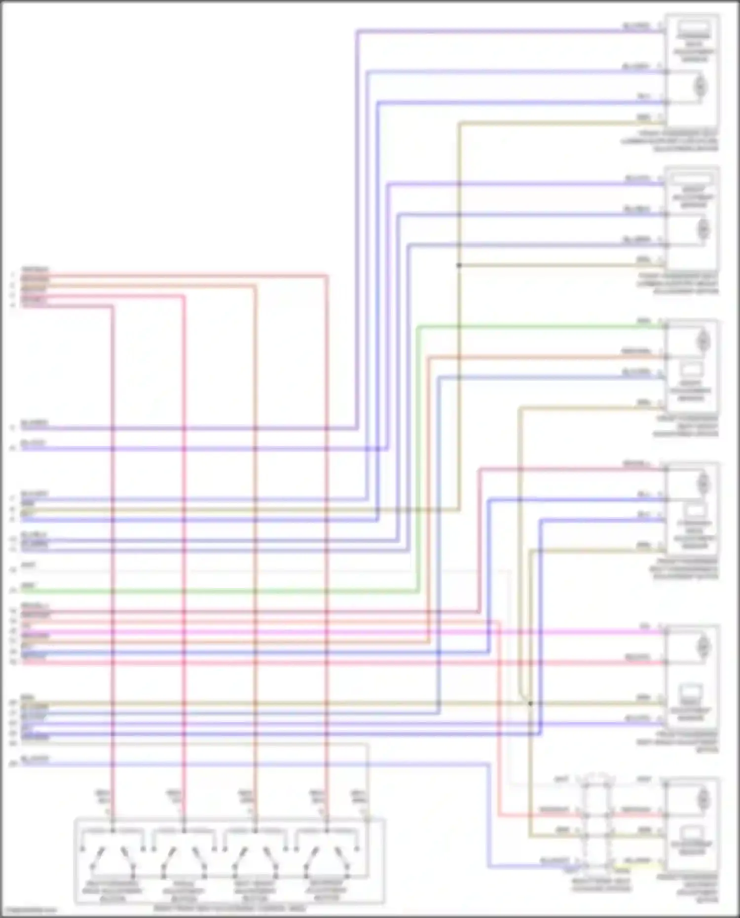 Wiring diagram angle adjustment sensor for Volkswagen Tiguan II (2016-2020) (1 of 1)