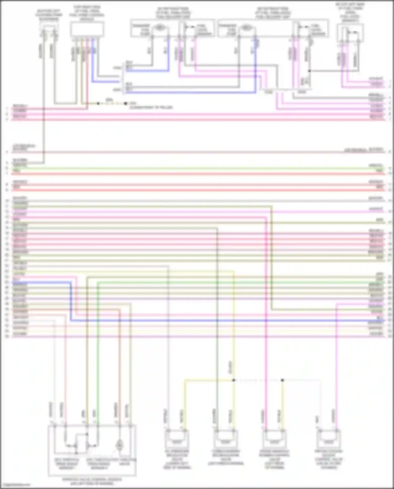 Wiring diagram bottom left coupling point in interior for Volkswagen Tiguan II (2016-2020) (33 of 33)