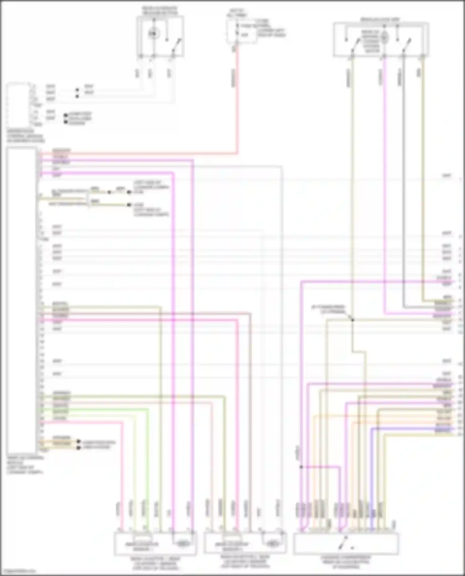 Wiring diagram computer data lines system for Volkswagen Tiguan II (2016-2020) (49 of 92)