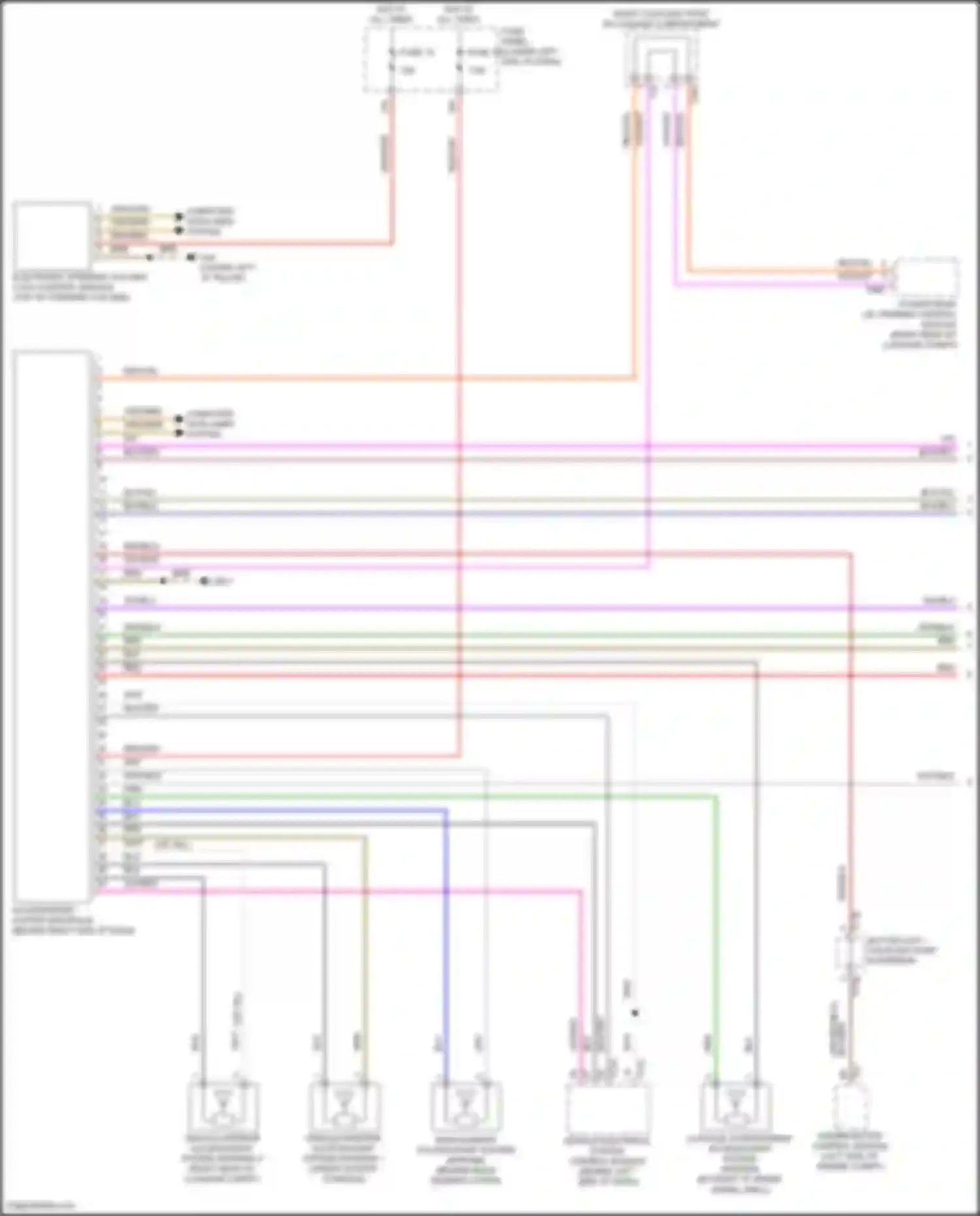 Wiring diagram computer data lines system for Volkswagen Tiguan II (2016-2020) (21 of 92)