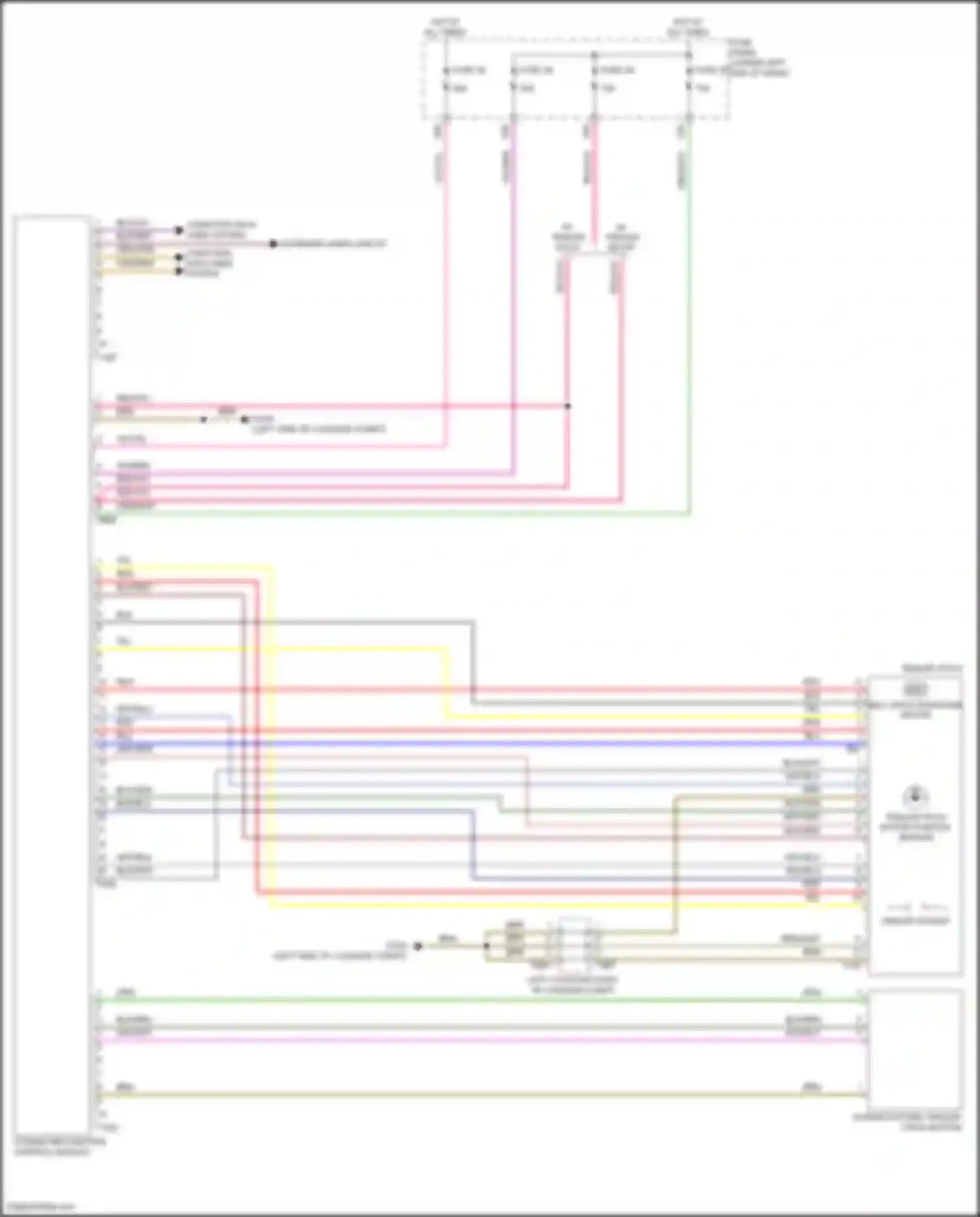 Wiring diagram computer data lines system for Volkswagen Tiguan II (2016-2020) (59 of 92)