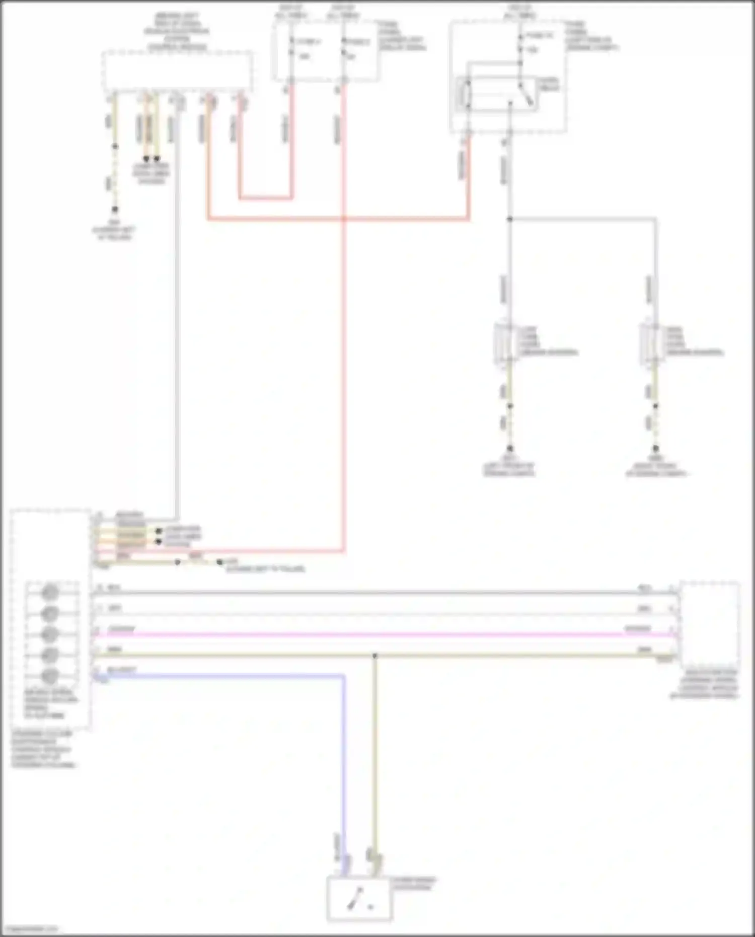 Wiring diagram computer data lines system for Volkswagen Tiguan II (2016-2020) (54 of 92)