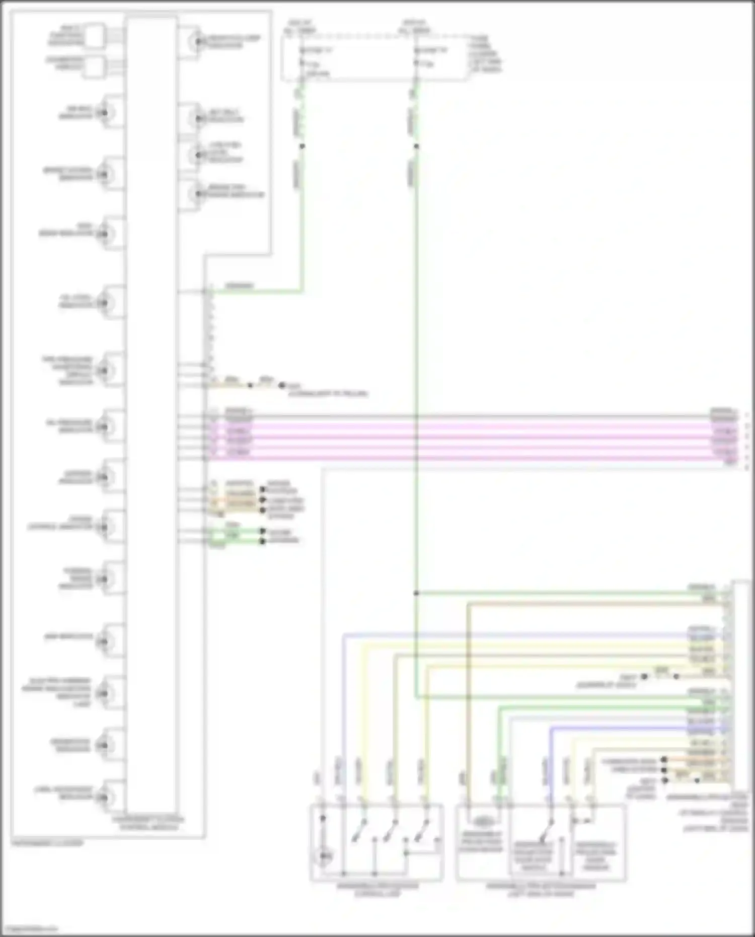 Wiring diagram computer data lines system for Volkswagen Tiguan II (2016-2020) (66 of 92)