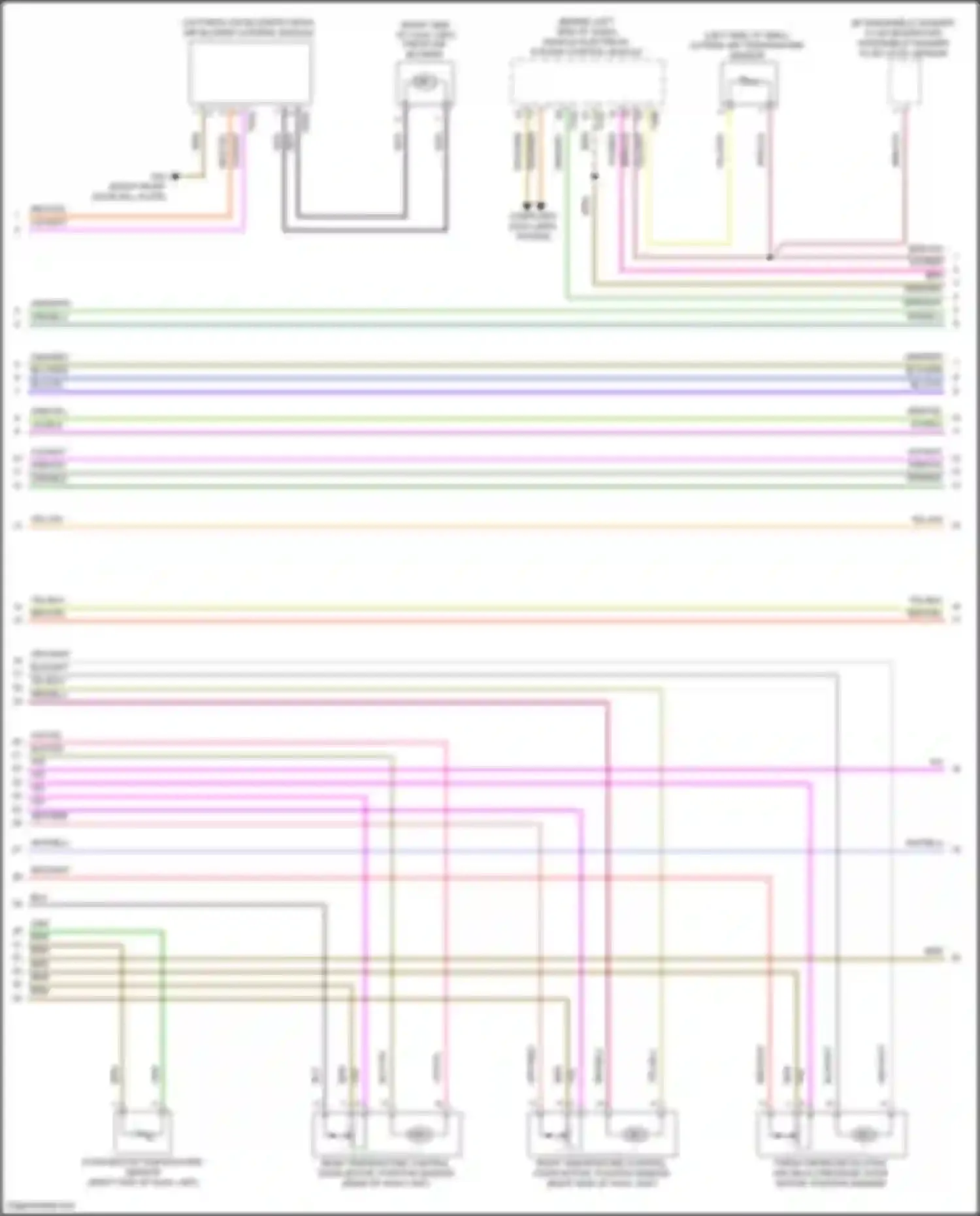 Wiring diagram computer data lines system for Volkswagen Tiguan II (2016-2020) (62 of 92)